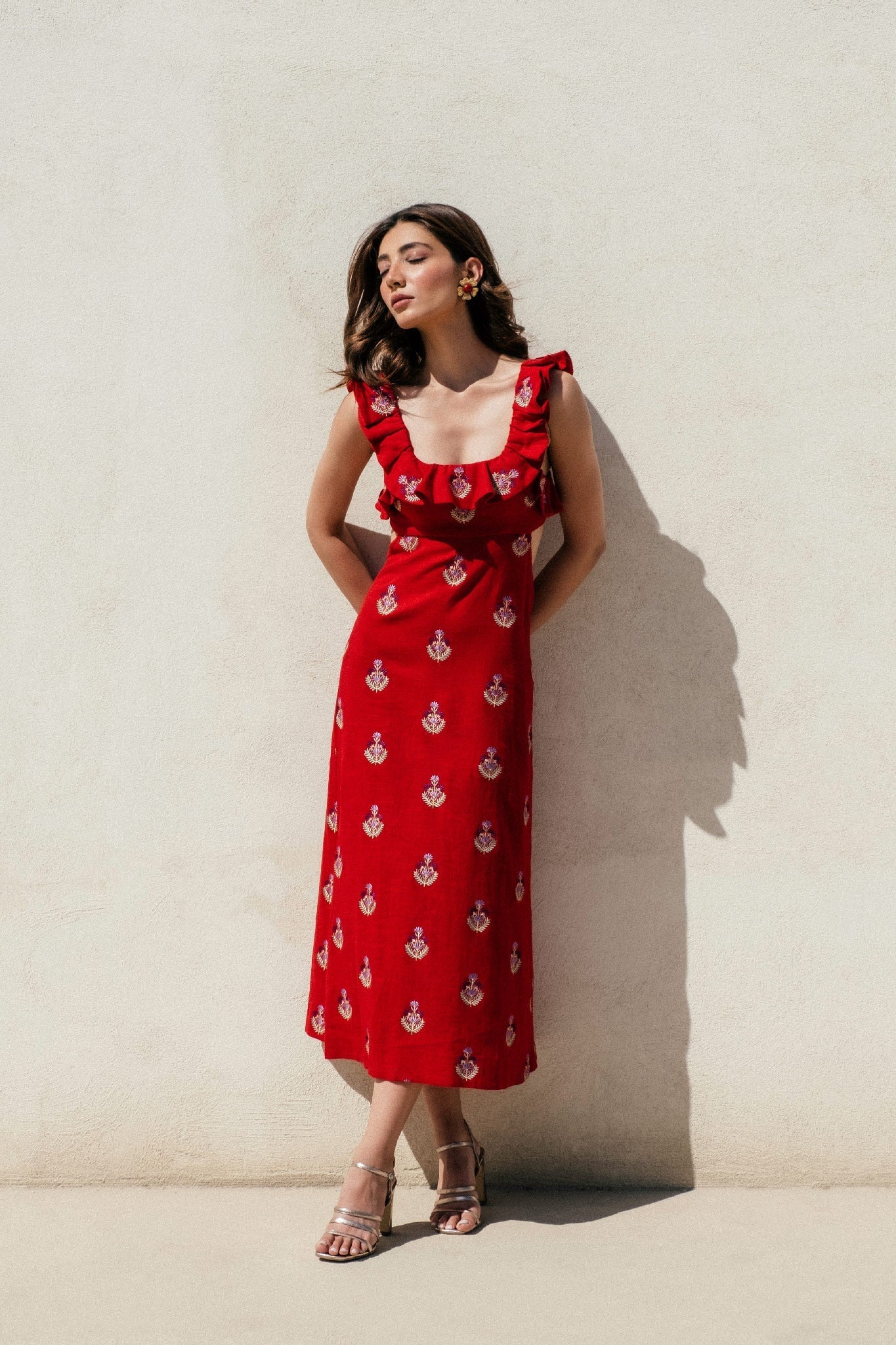 Malika Dress - Red by Rosewater House