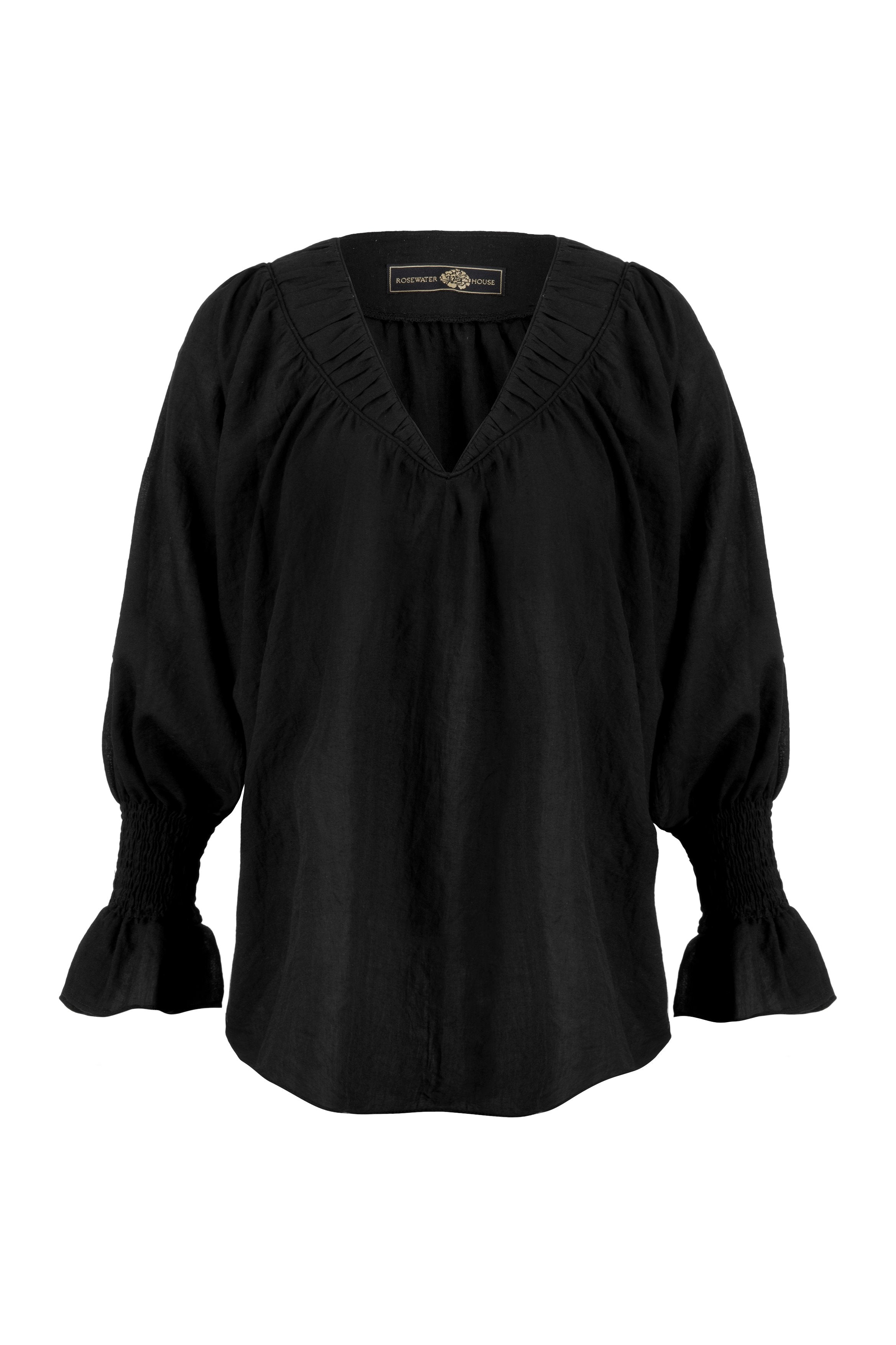 Gol Blouse - Black by RosewaterHouse