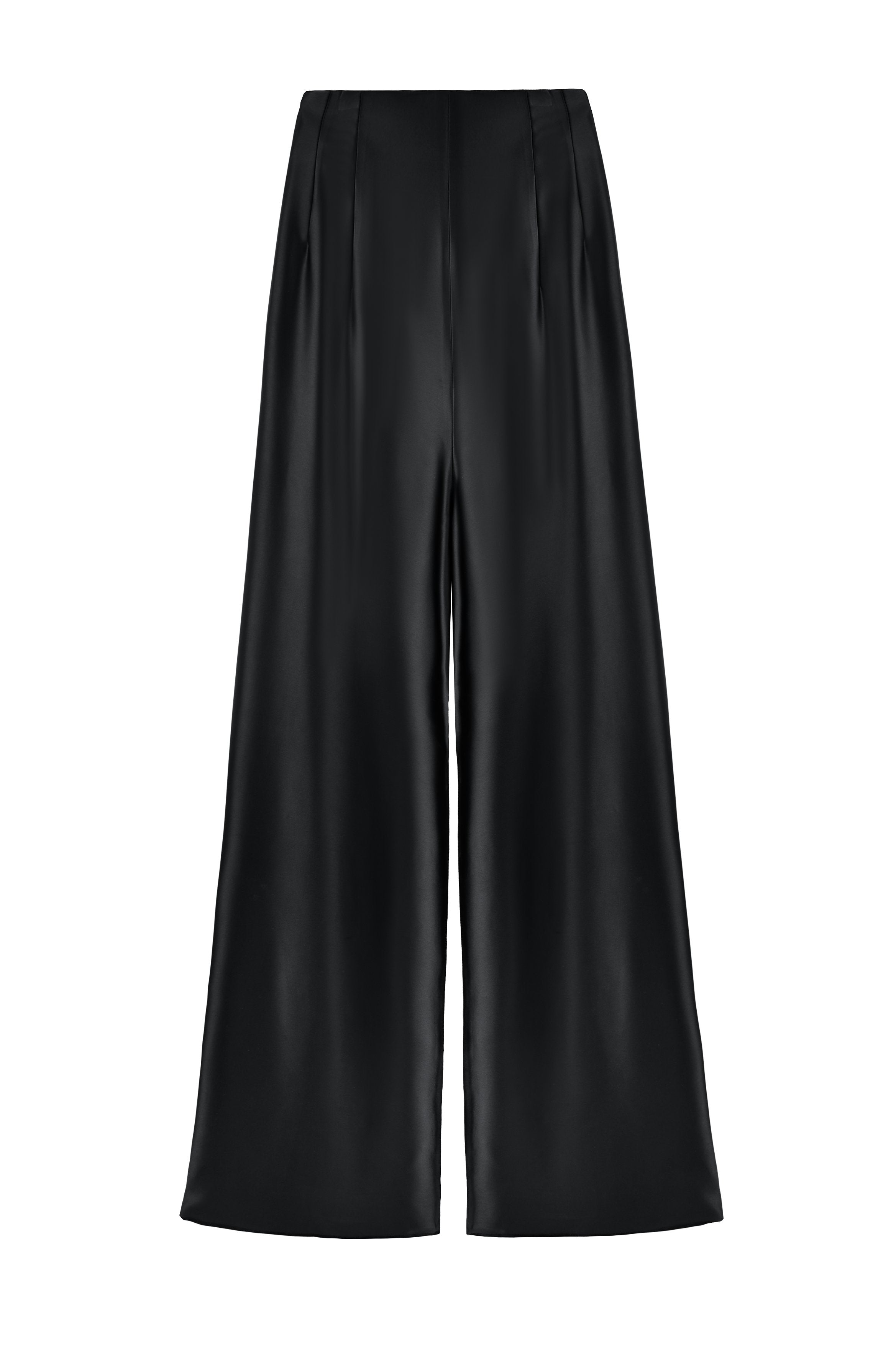 Raha Pants - Solid Silk Black by Rosewater House
