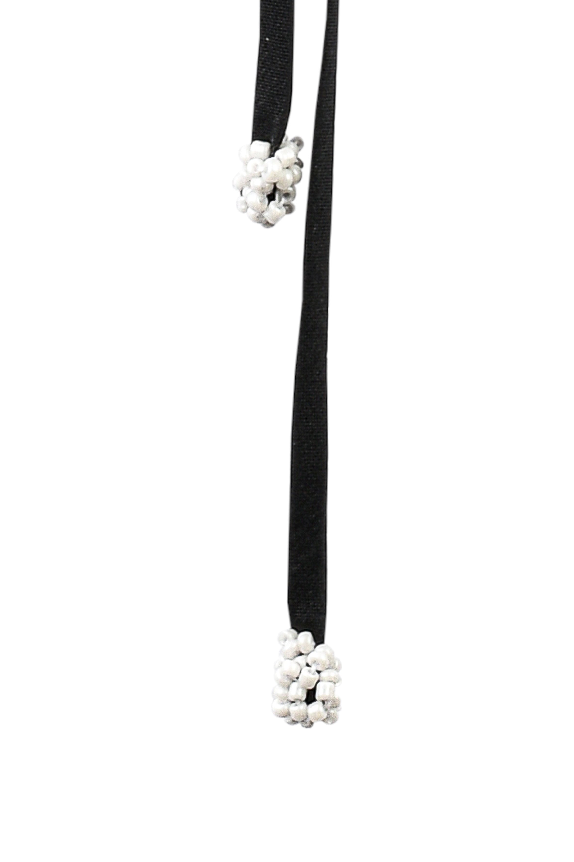 Rosa Silk Tafetta Cut-Out Top- Black & White by Rosewater House