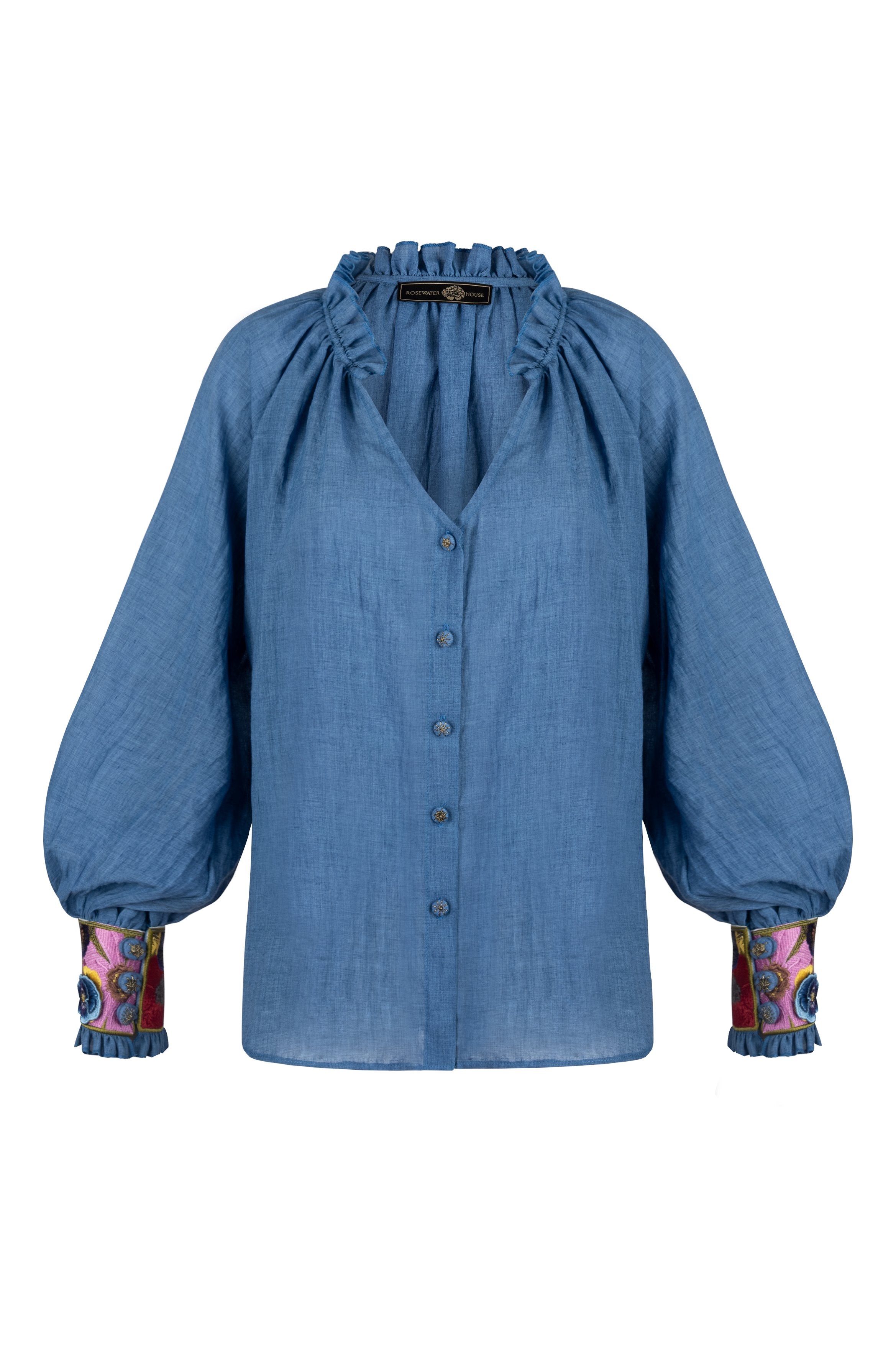 Pansy Blouse - Cobalt Blue by RosewaterHouse