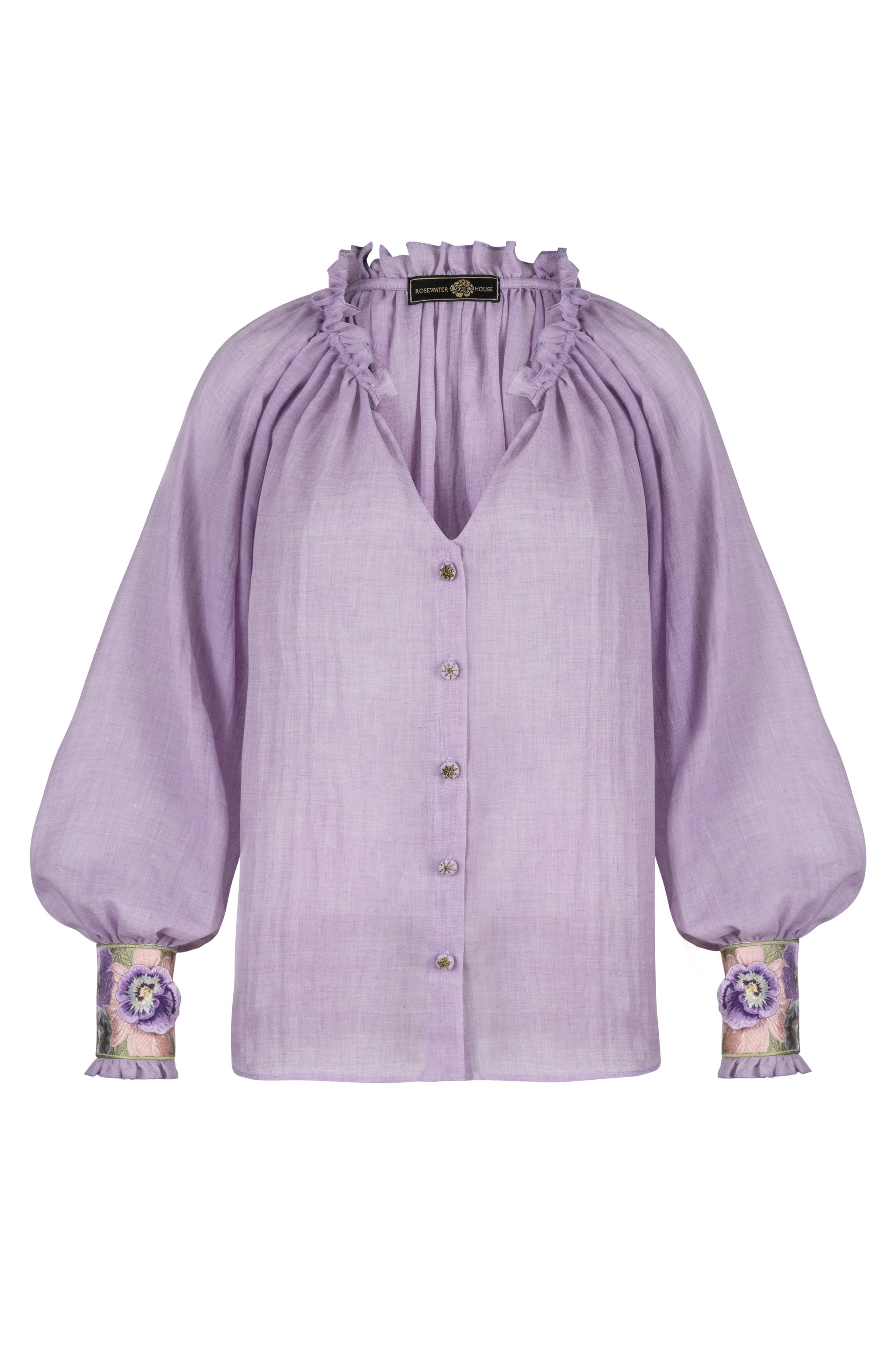 Pansy Blouse - Lilac by RosewaterHouse