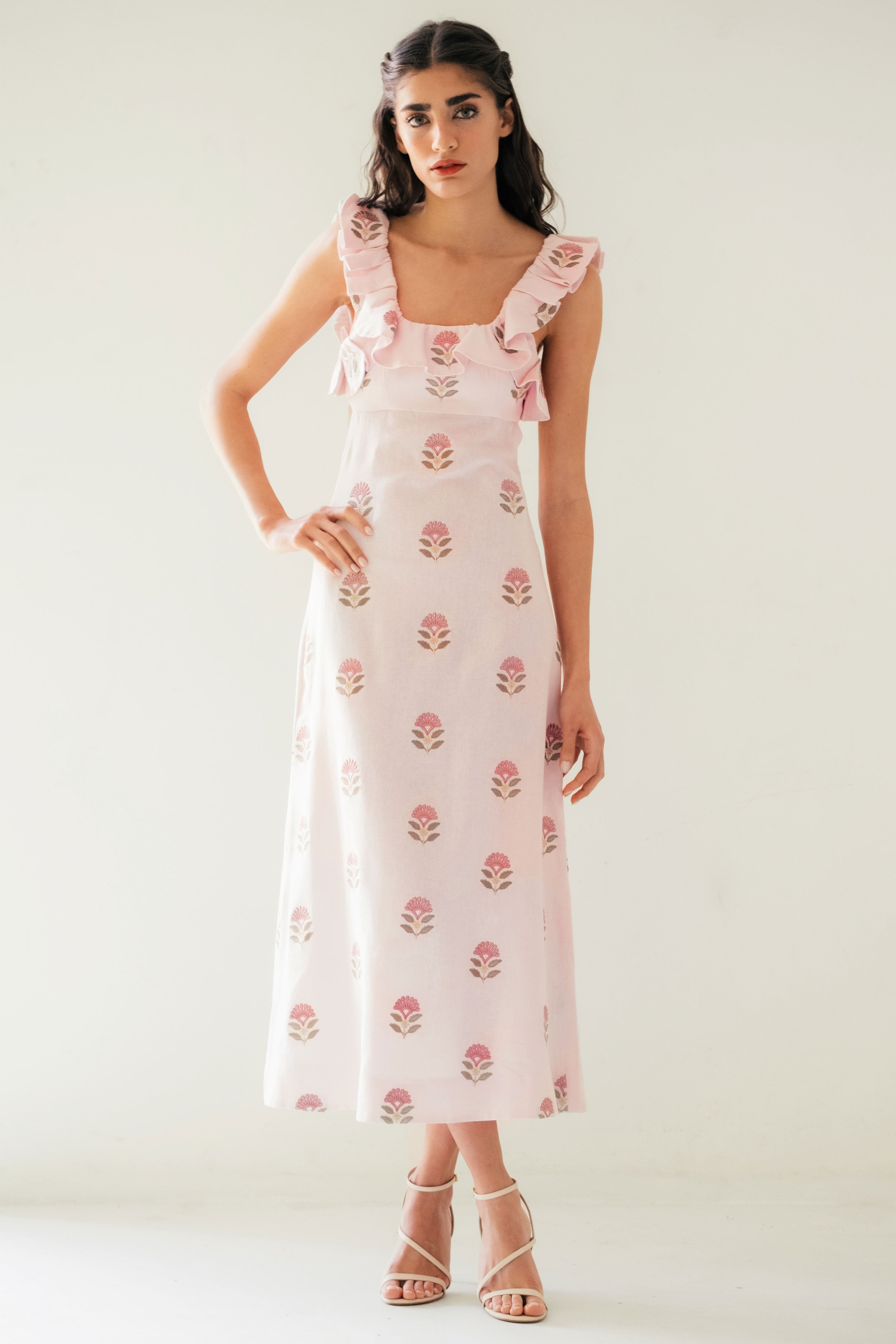 Malika Dress - Pink & Pink by RosewaterHouse