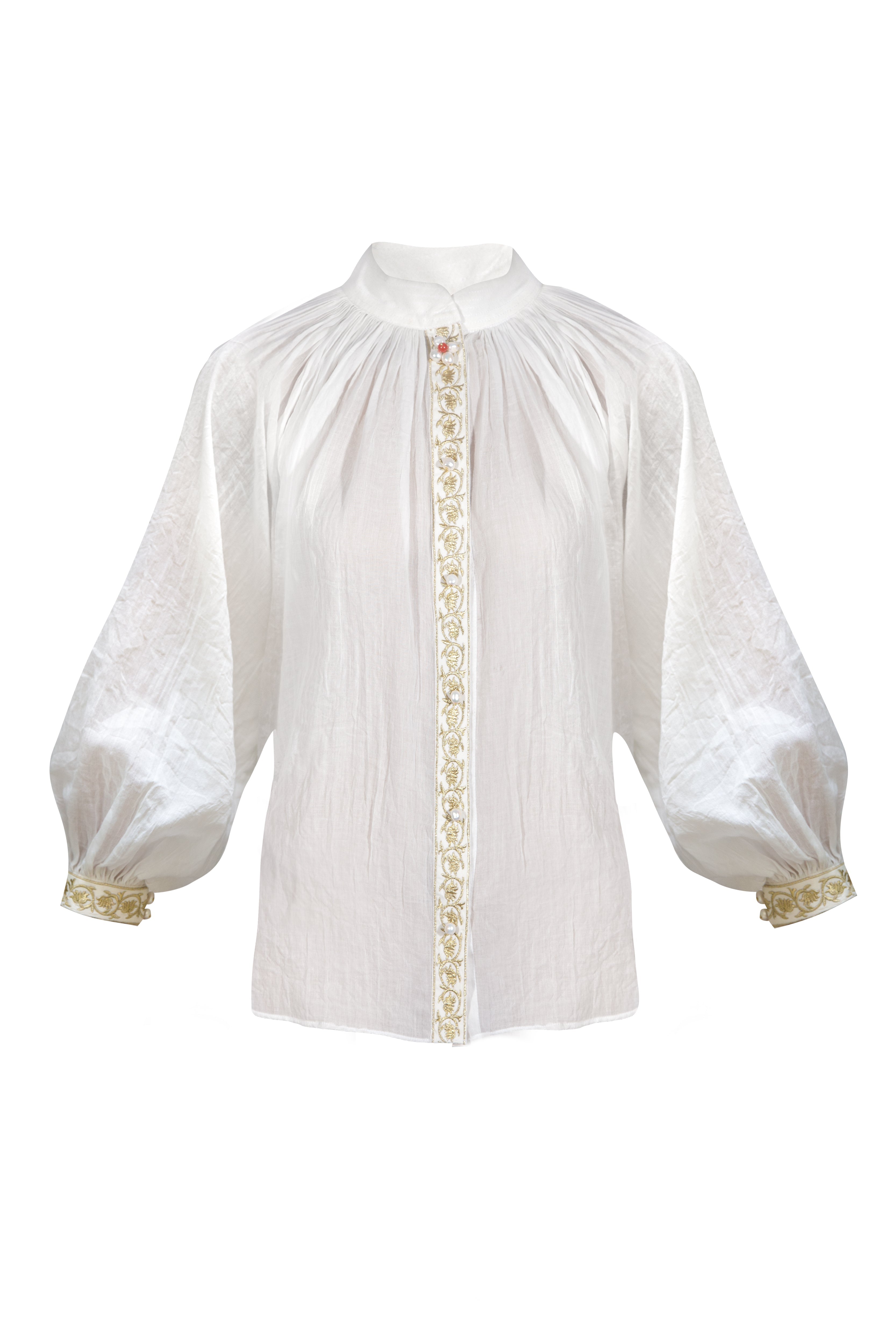 Niloufar Blouse - White by RosewaterHouse