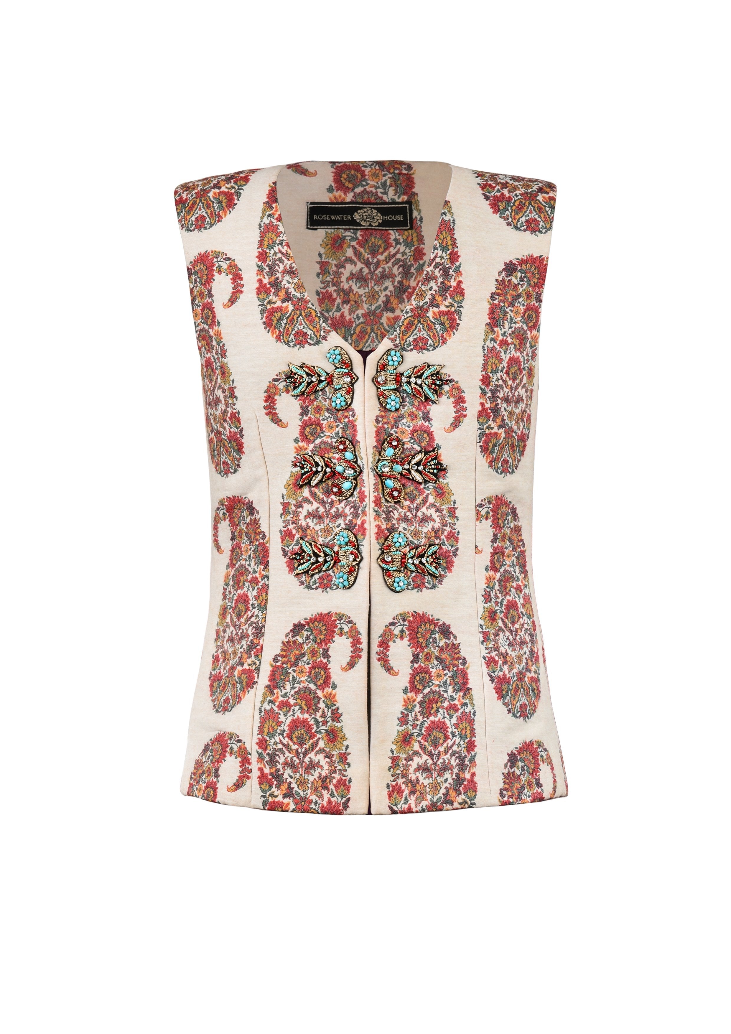 Roya Vest - Paisley by Rosewater House