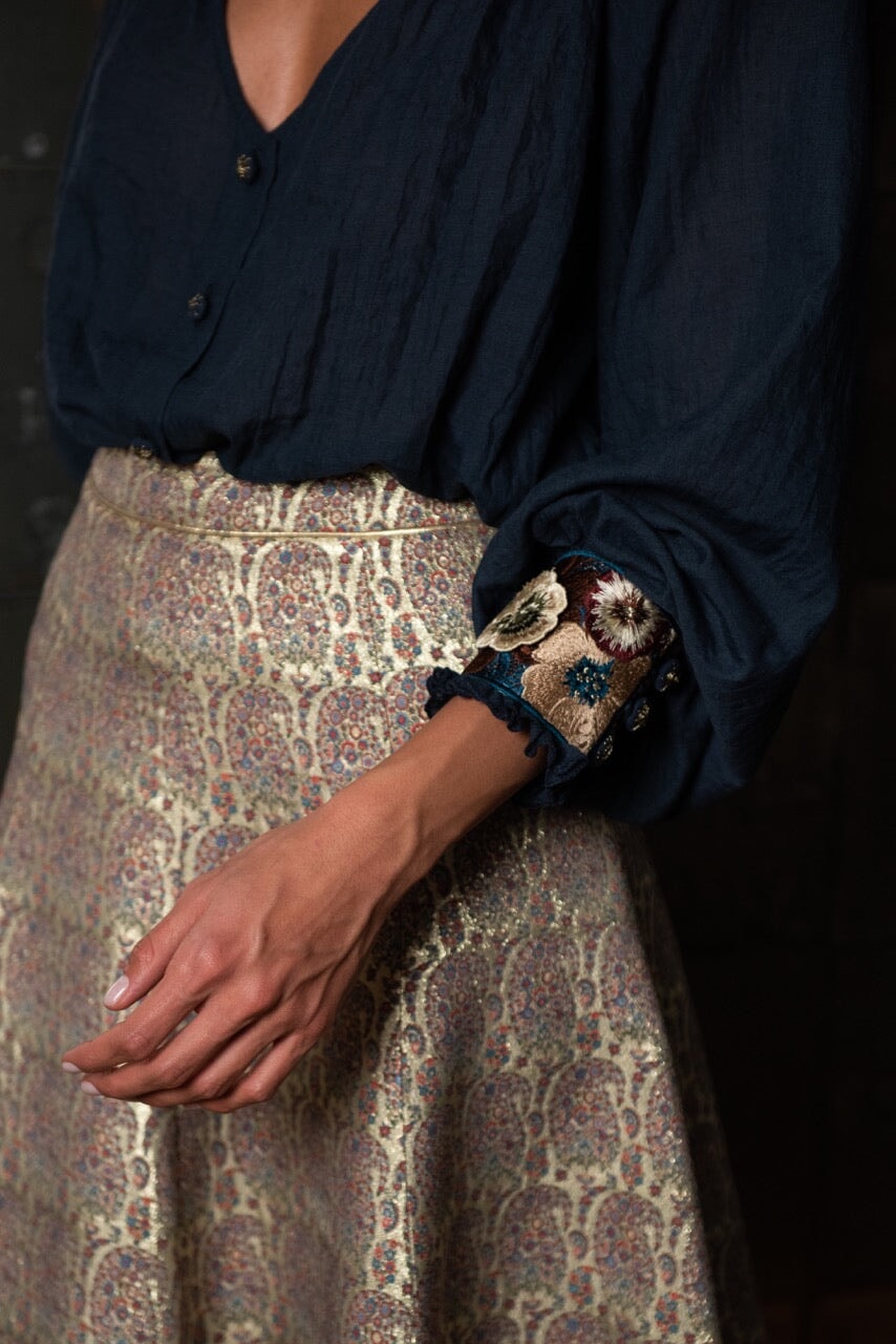 Pansy Blouse - Navy by Rosewater House