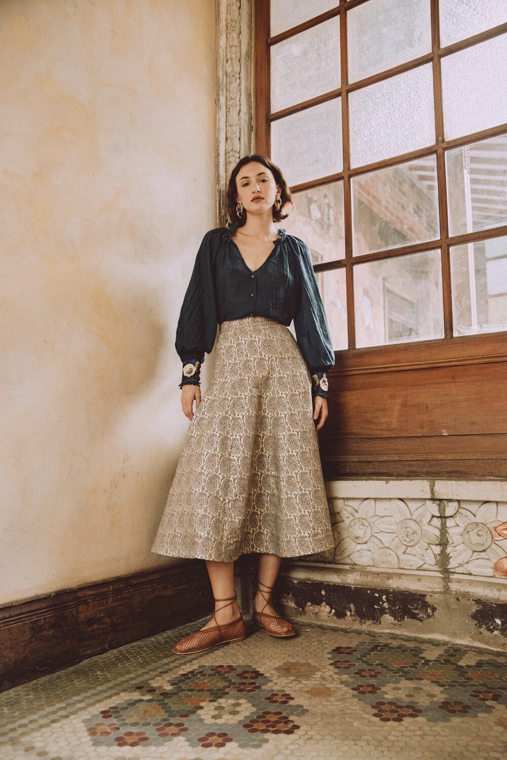 Pansy Blouse - Navy by Rosewater House