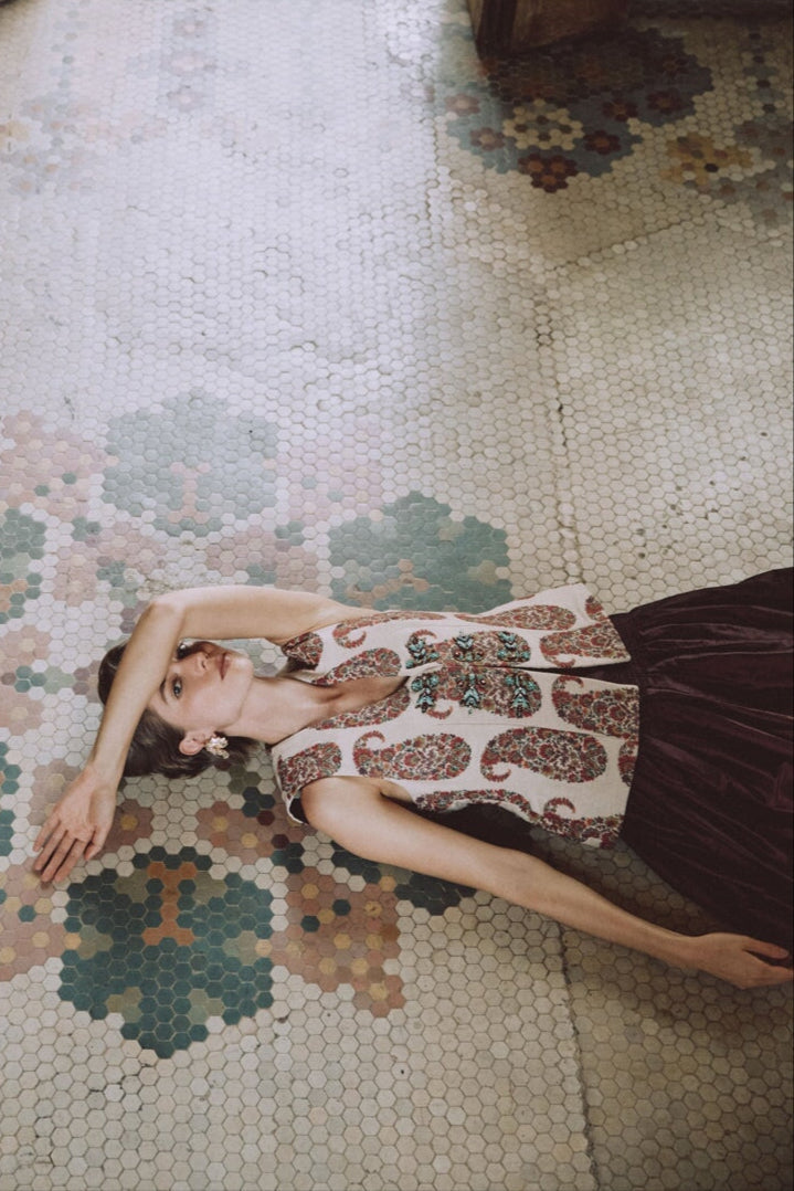 Roya Vest - Paisley by Rosewater House