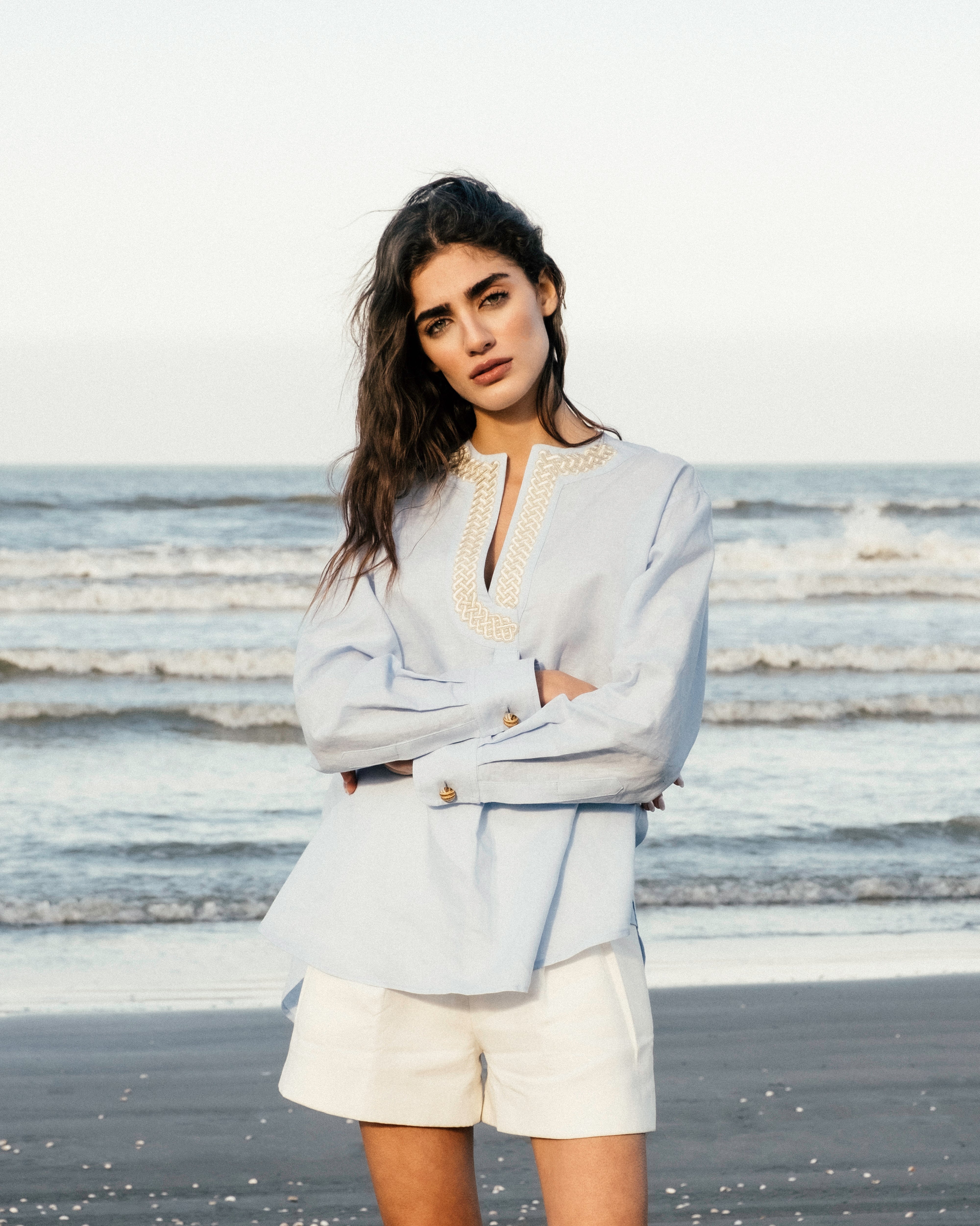 Gisou Blouse - Blue by Rosewater House