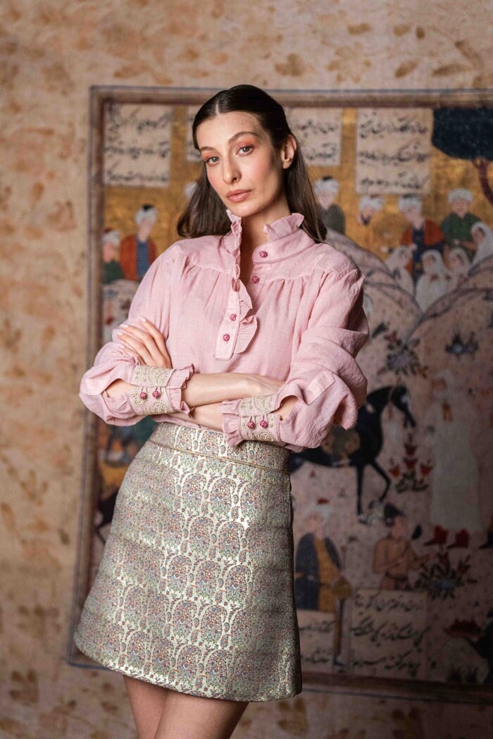 Cypress Blouse - Pink by Rosewater House