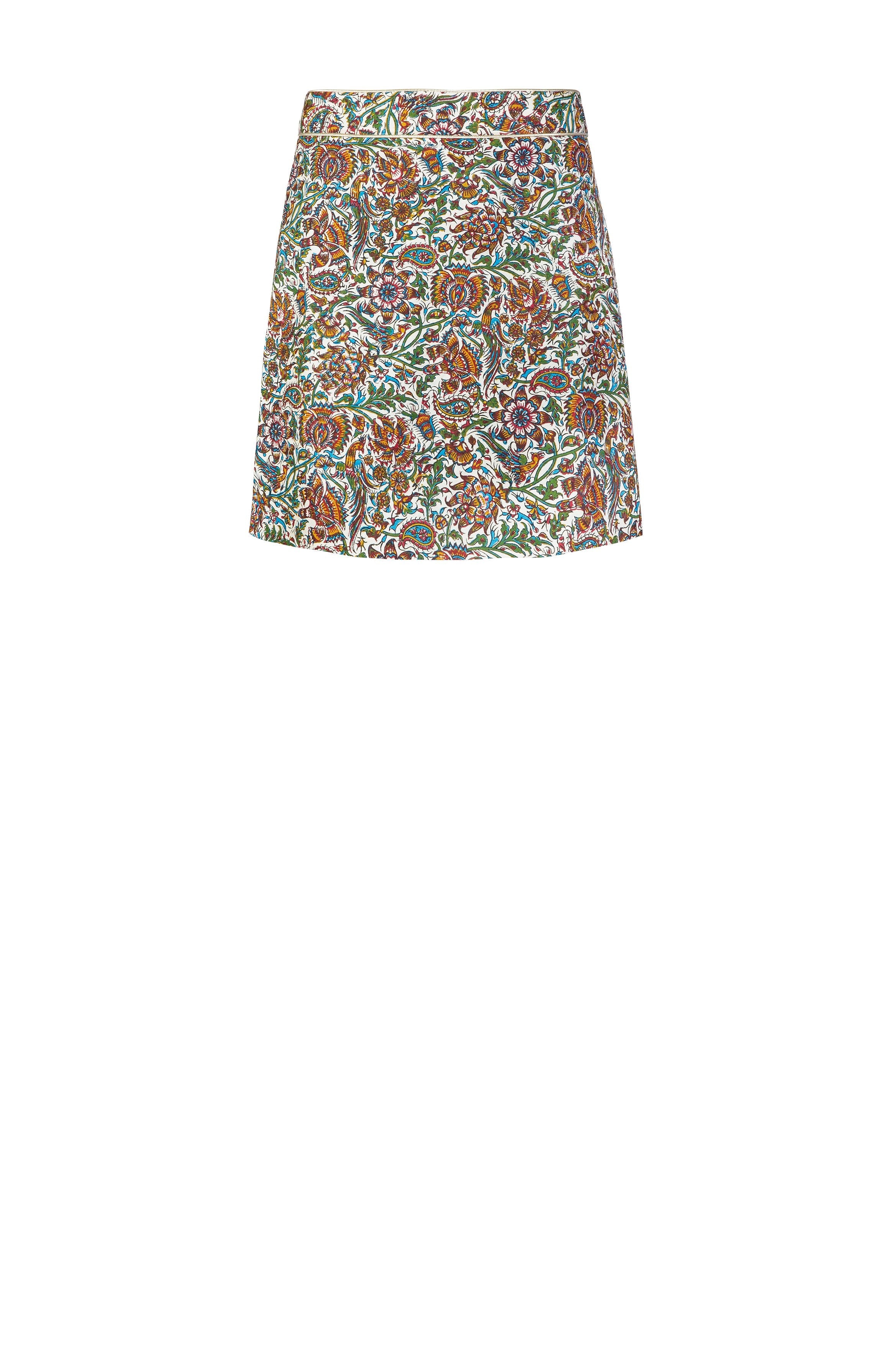 Shiva Mini Skirt - Blue Iris by RosewaterHouse