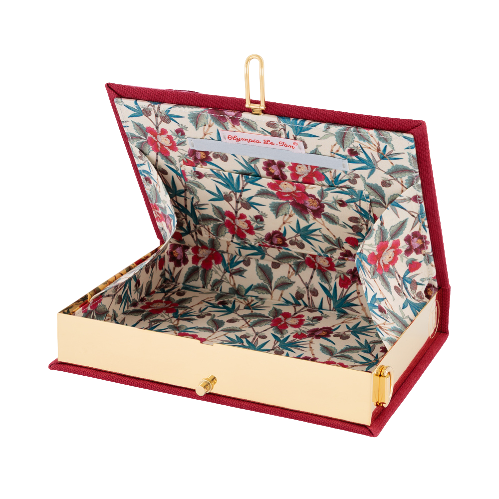 Freedom From Want Strapped Book Clutch by Olympia Le Tan