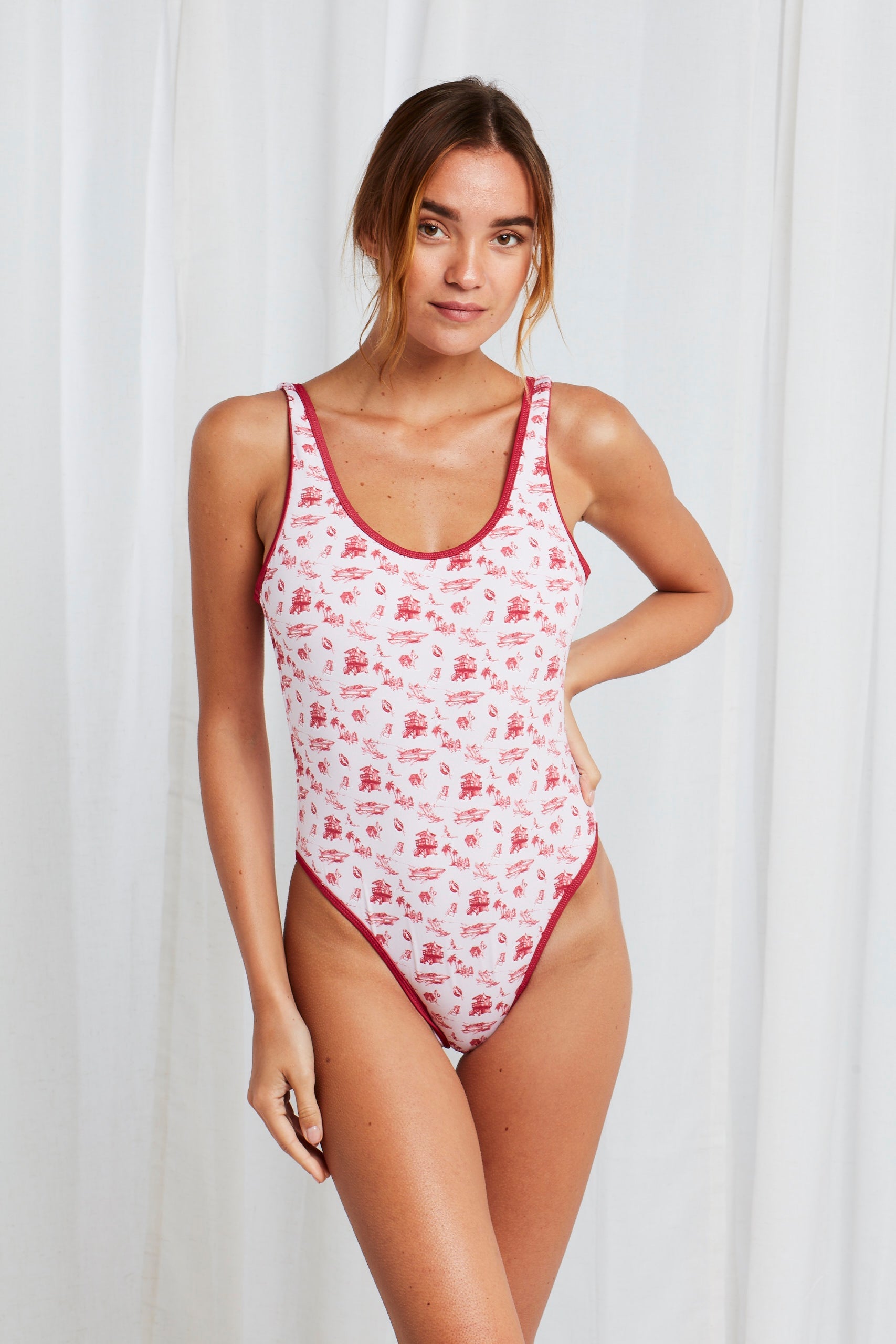 Bruno One Piece in Fem Toile by Sister Swim