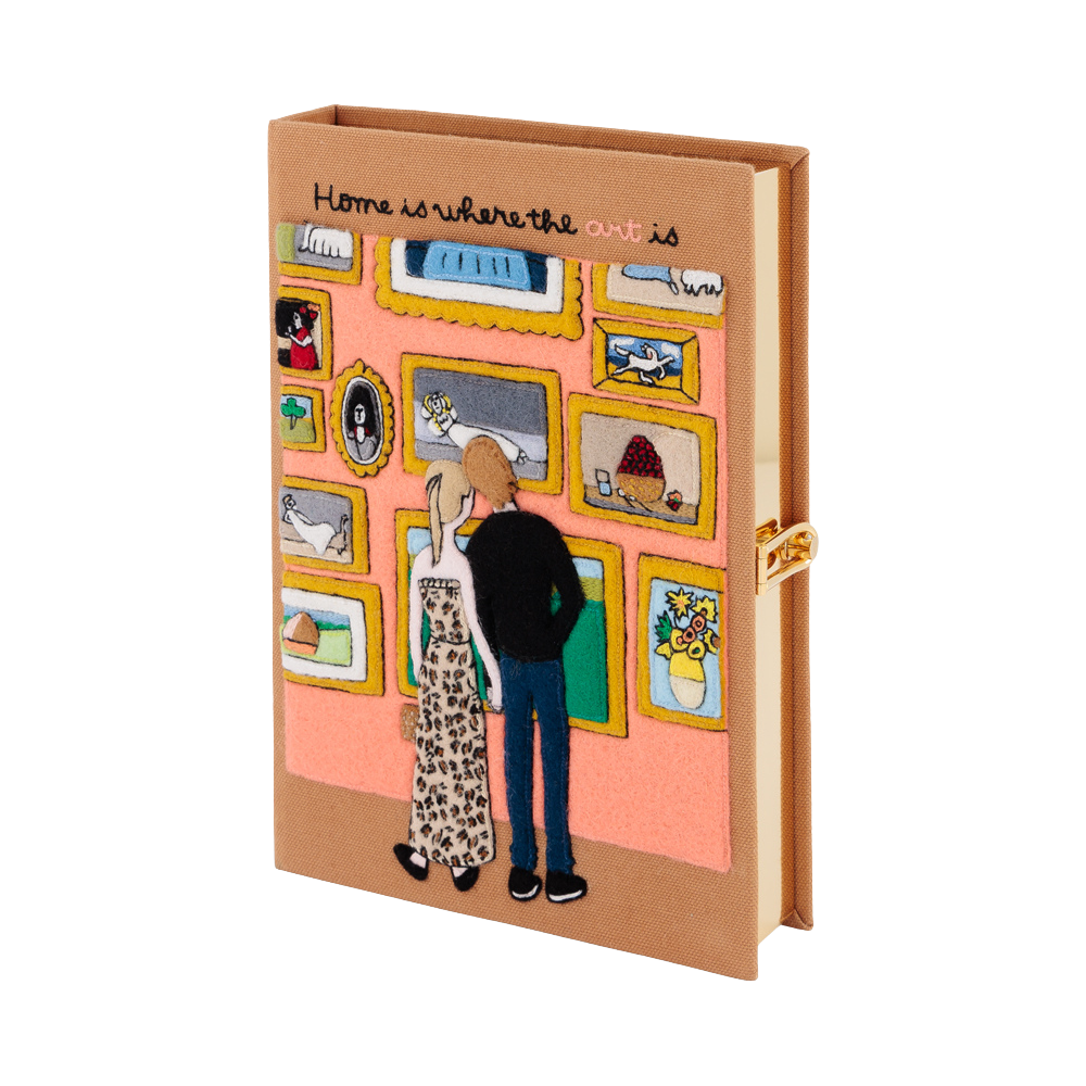 Home Is Where the Art Is Book Clutch by Olympia Le Tan