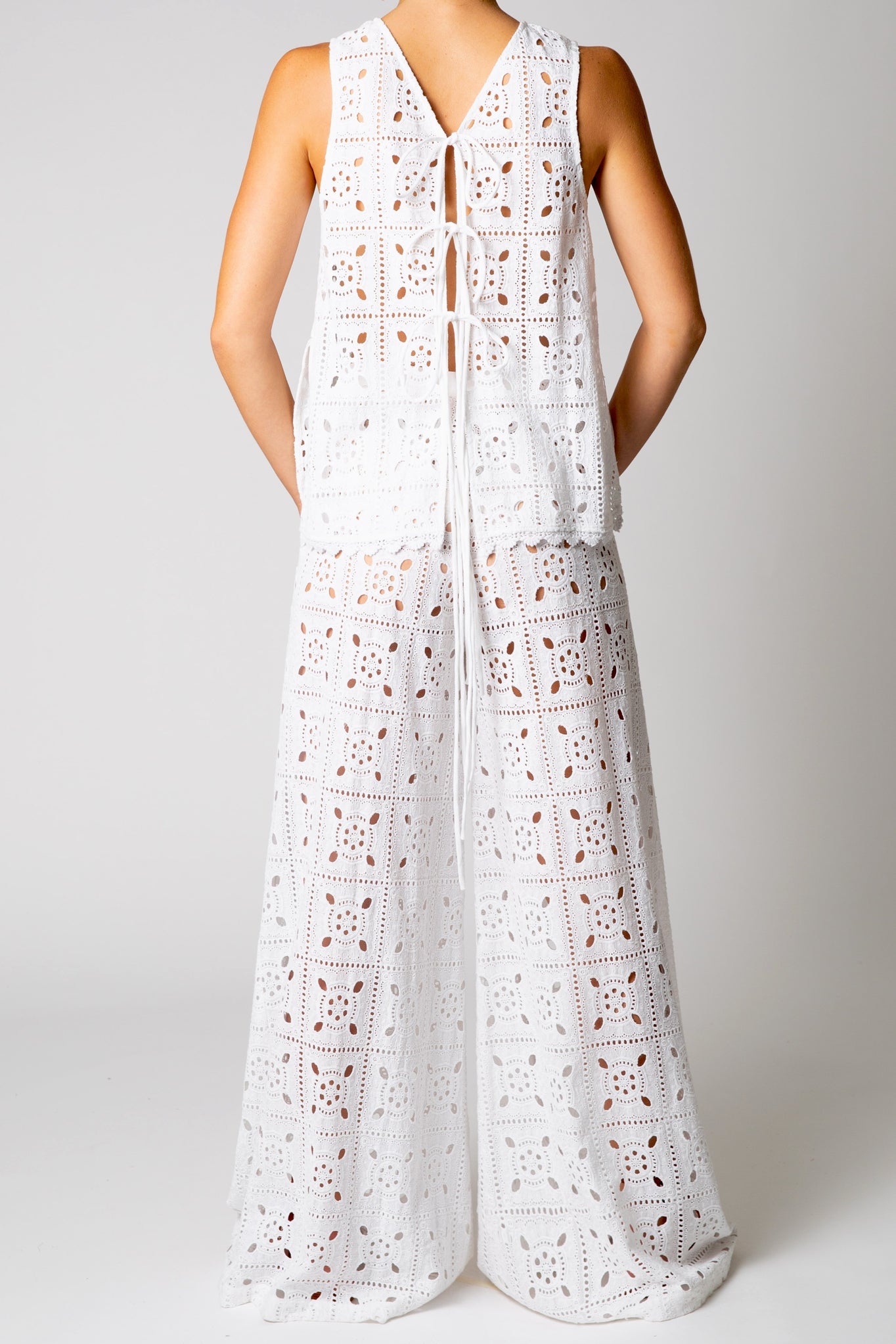 Tula Patchwork Eyelet Top by Miguelina