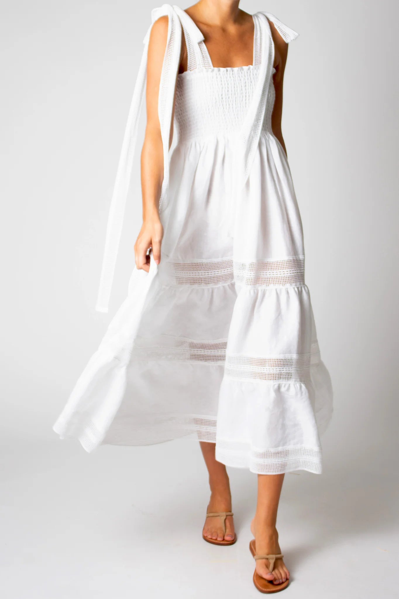 Addy Washed Linen Dress by Miguelina