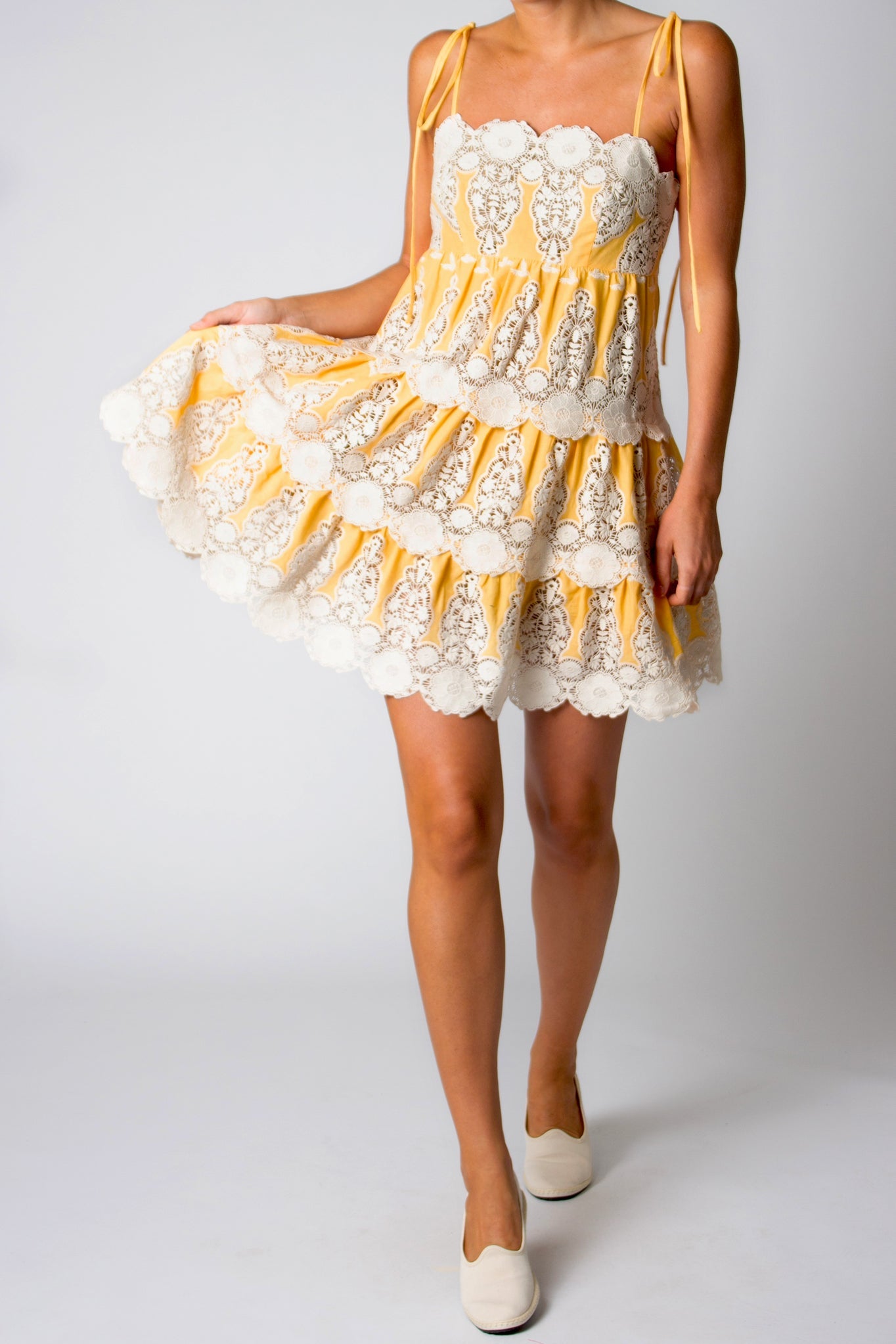 Gwendolyn Hummingbird Embroidered Dress by Miguelina