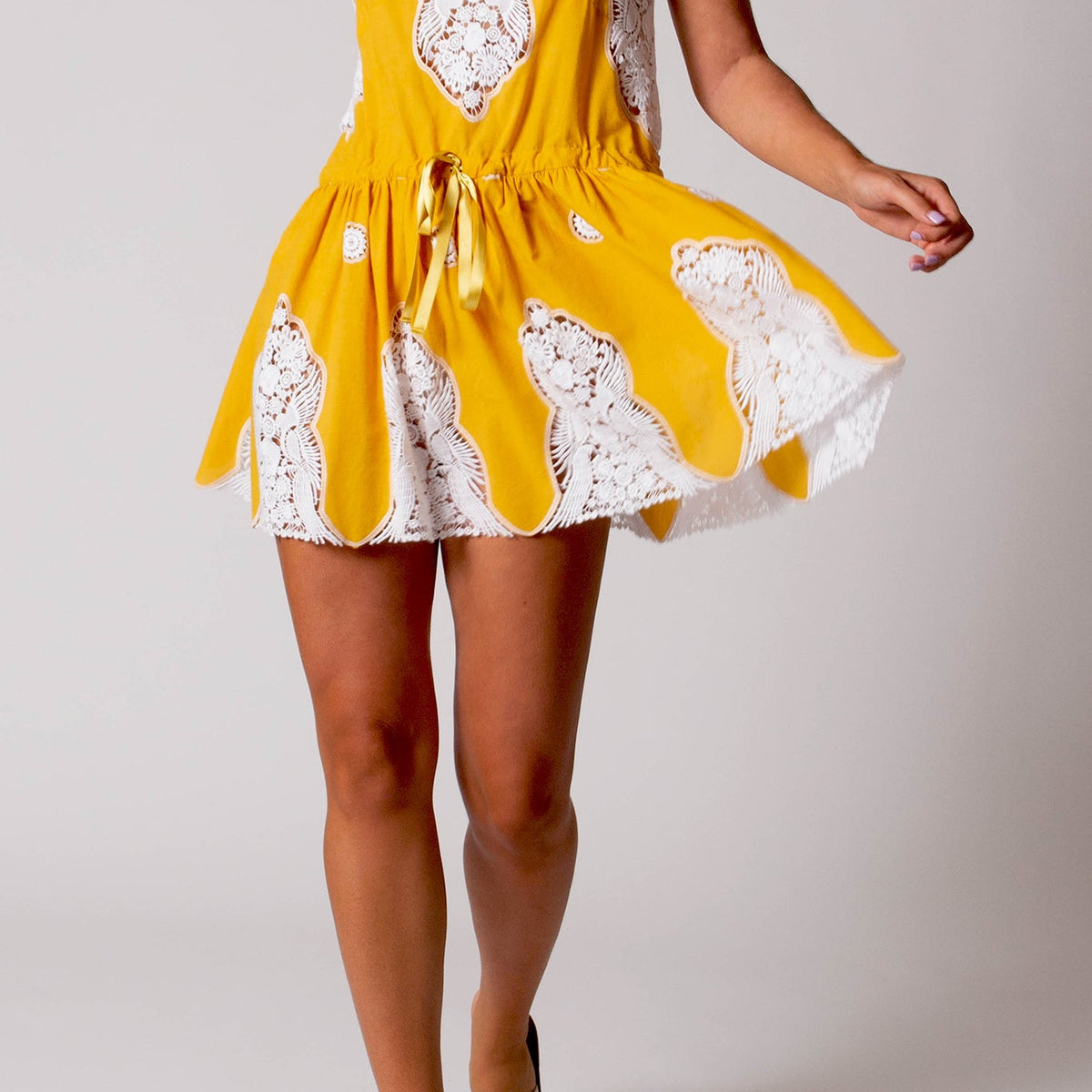 Brielle Falcon Cotton Embroidery Coverup Dress - Passionfruit by Migue