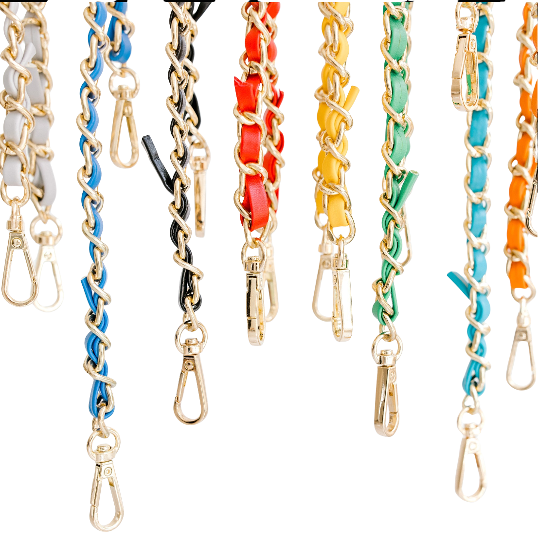 Chain Mail Strap in Red by Clearly Handbags