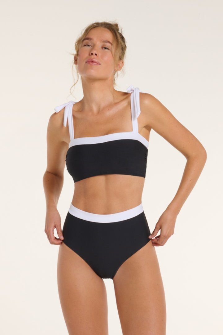 Lauren High Waisted Two-Piece Swimsuit Bottom by Hermoza