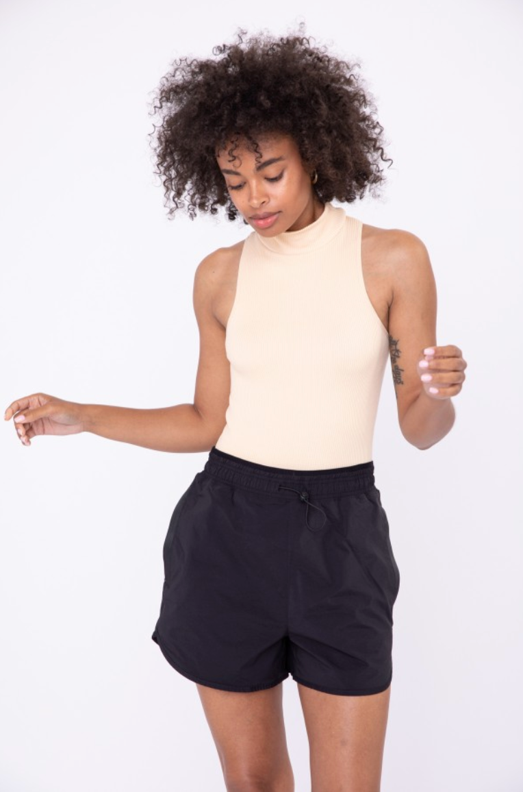 Ribbed Mock Neck Bodysuit by Urban Luxe Lifestyles