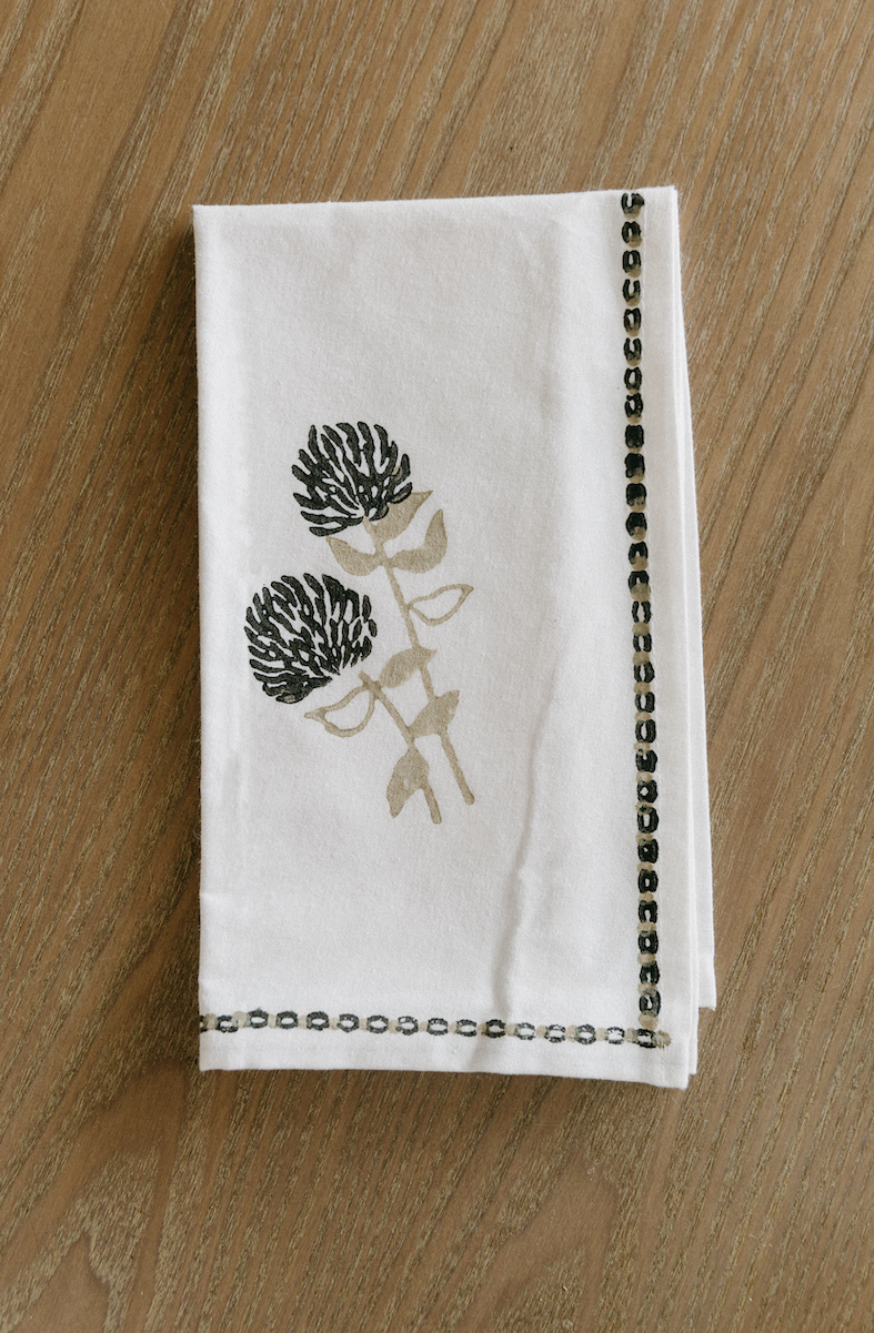 MENDED X DEMI: Dinner Napkins (set of 4) - South African Set by Mended