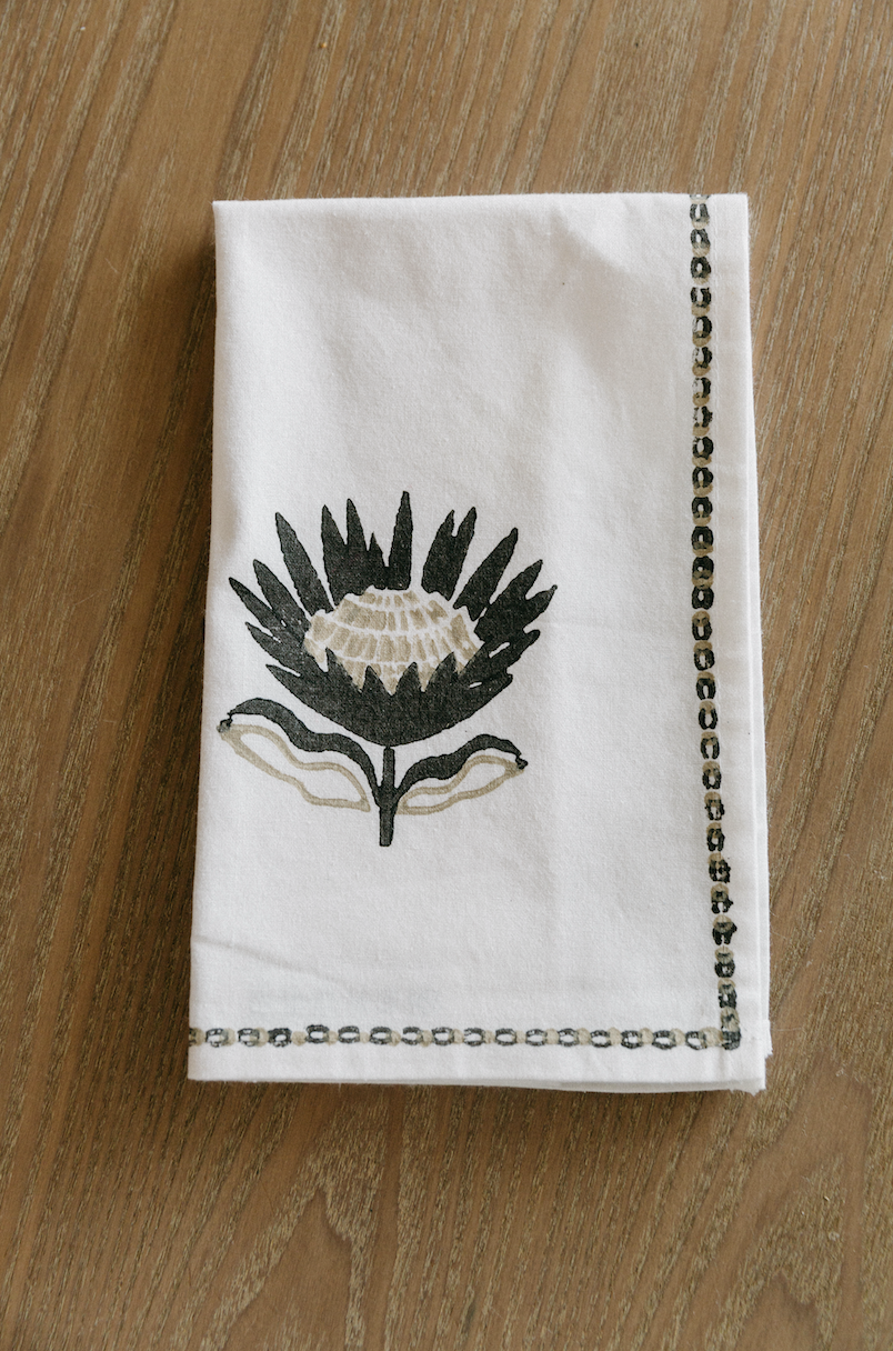 MENDED X DEMI: Dinner Napkins (set of 4) - South African Set by Mended