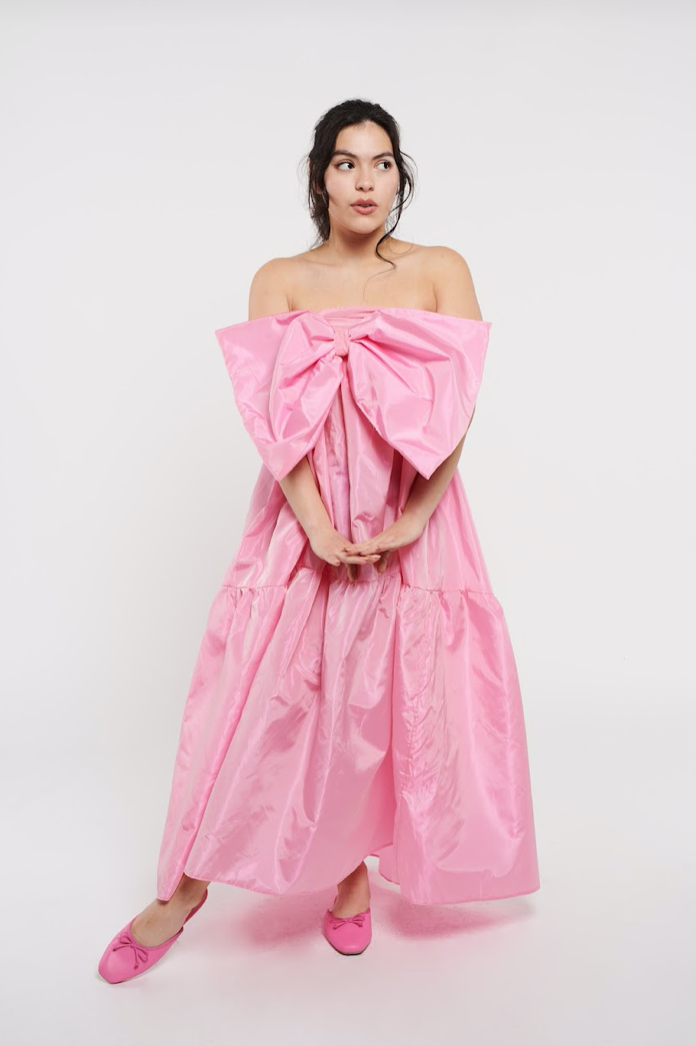East Village Dress with Bow Taffeta by Madeline Marie