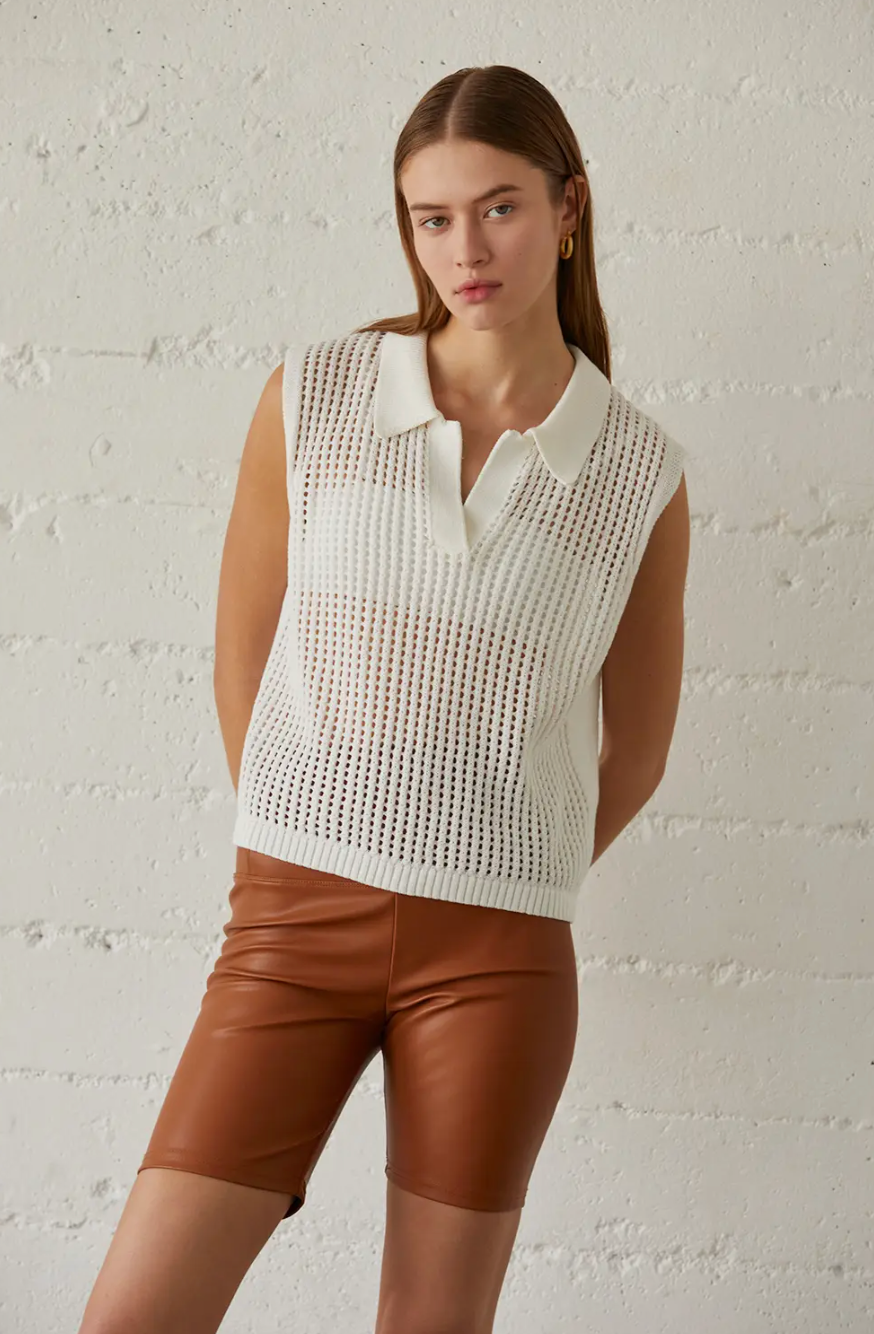 Collared Sweater Vest by Urban Luxe Lifestyles
