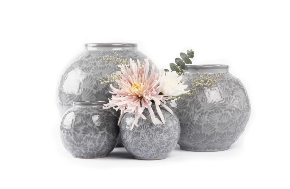Isabel Talavera Vase in Gray by Agave