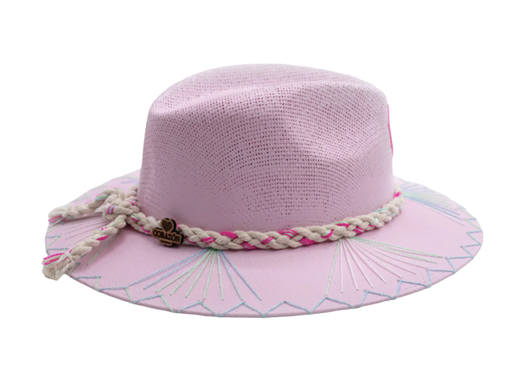 Exclusive Pink Love Bebe Hat by Corazón Playero - Preorder