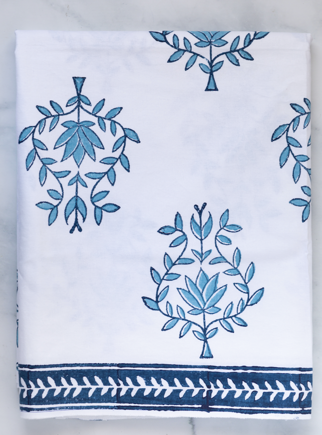 Table Throw - Lotus (Large), Uniform Blue & Navy by Mended