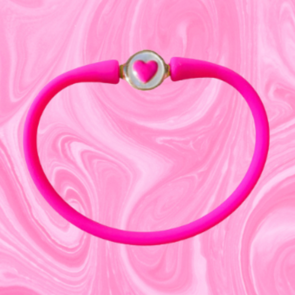 La Tua Storia-Hot Pink Heart Bracelet by Gresham