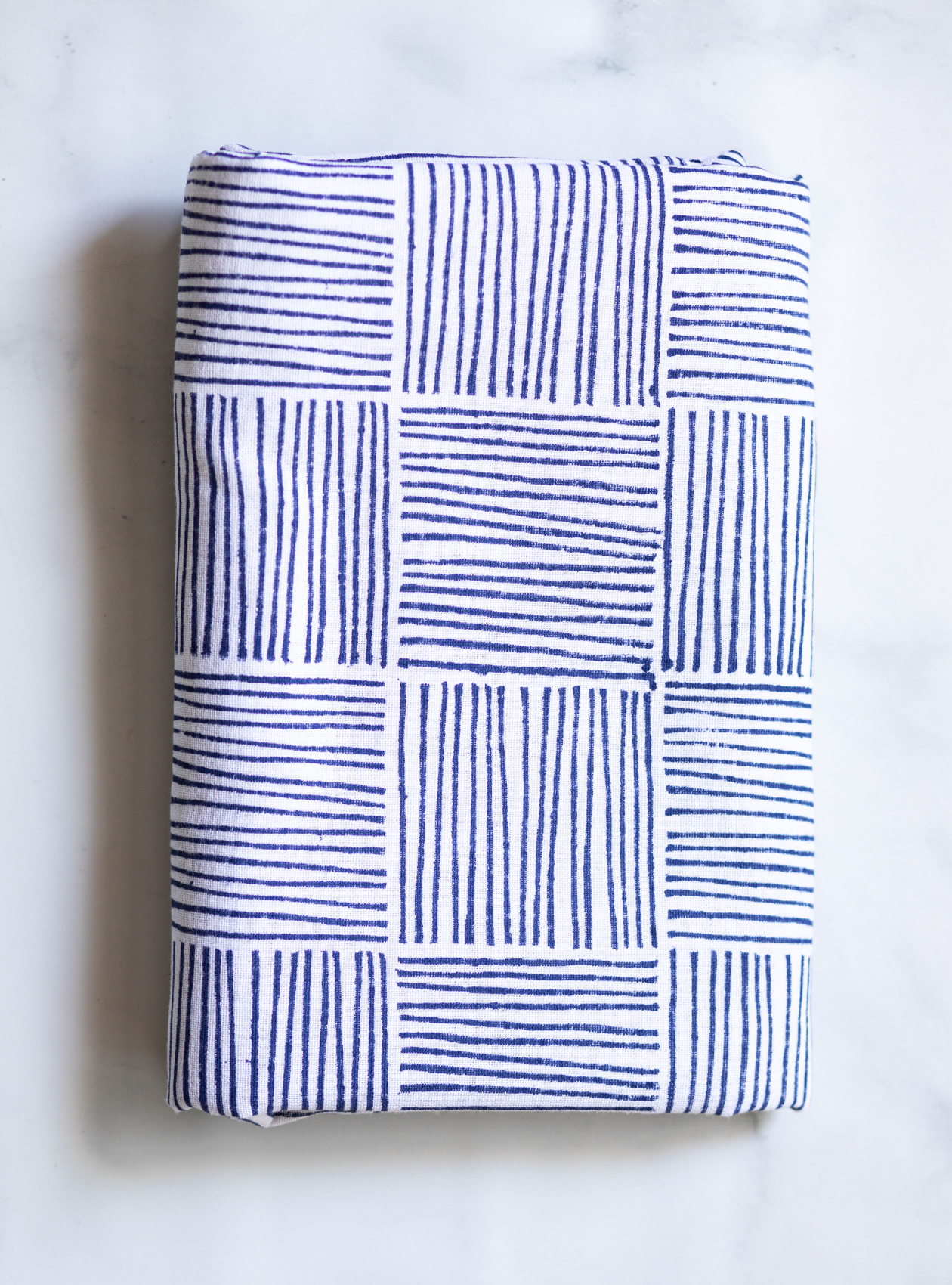 Table Throw - Striped, Navy by Mended