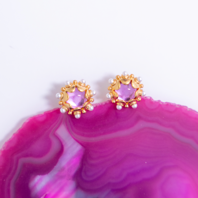 Perla Studs - Blush by Gresham