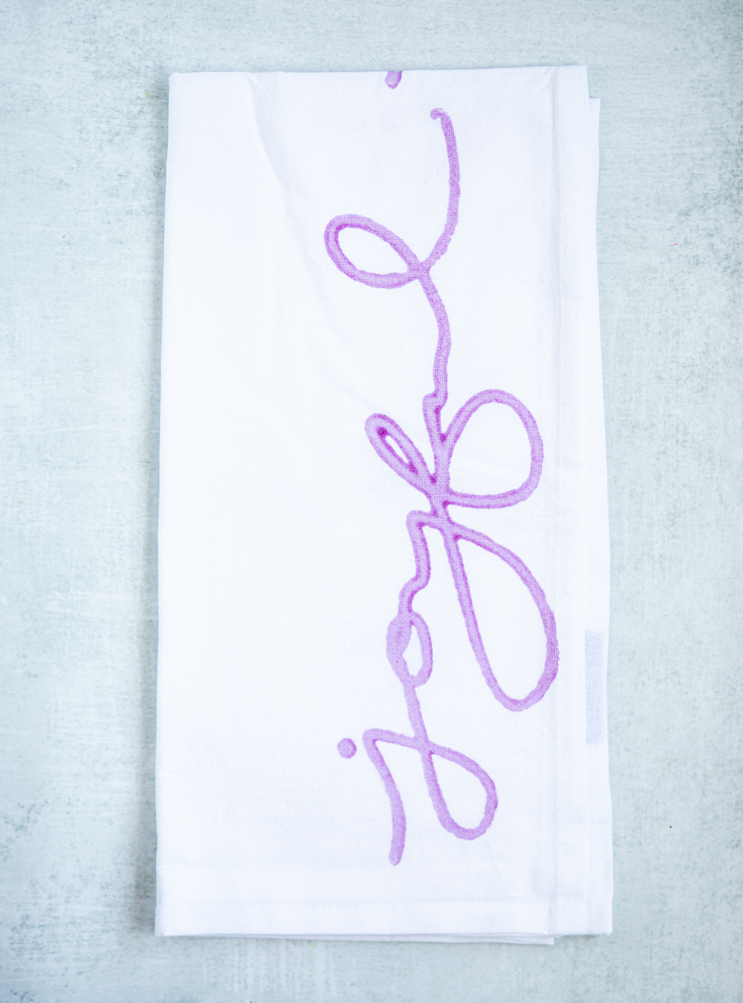 Tea Towel - Joyful, Lilac by Mended