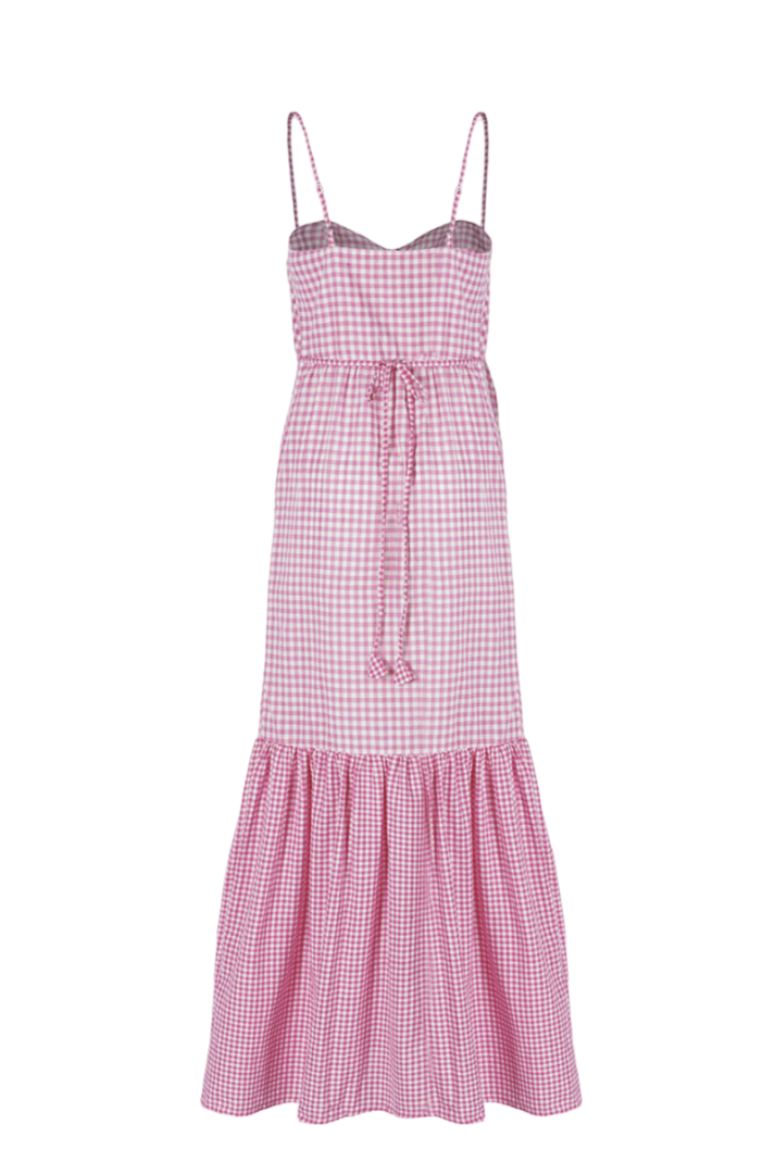Gigi Vichy Dress Pink by Hess