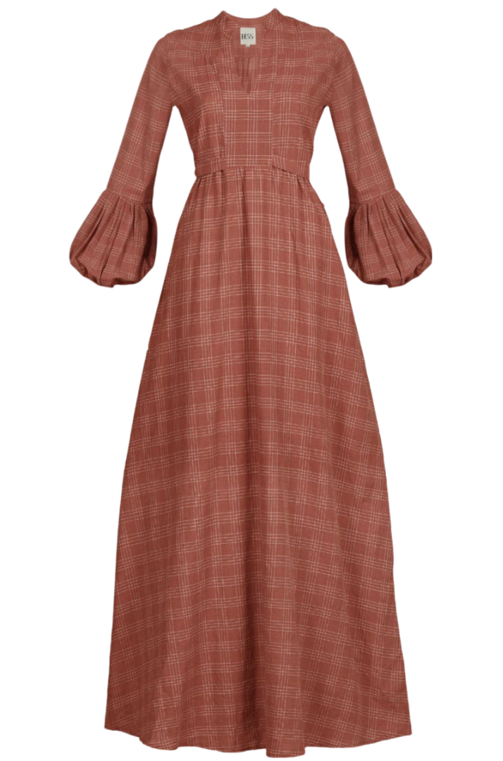 Terracota Aura Long Dress by Hess