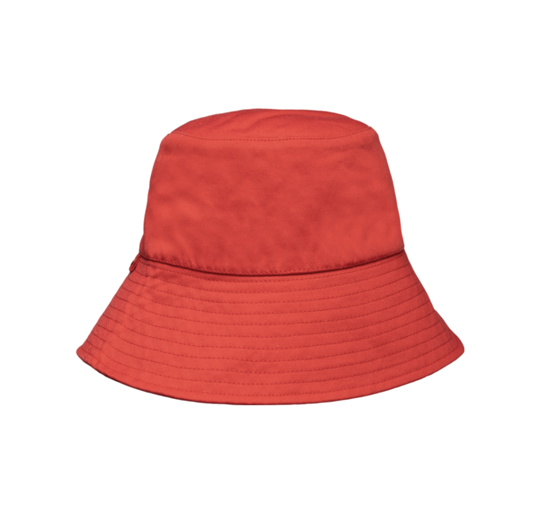 Berry Red Island Cove Bucket Hat by Lorna Murray