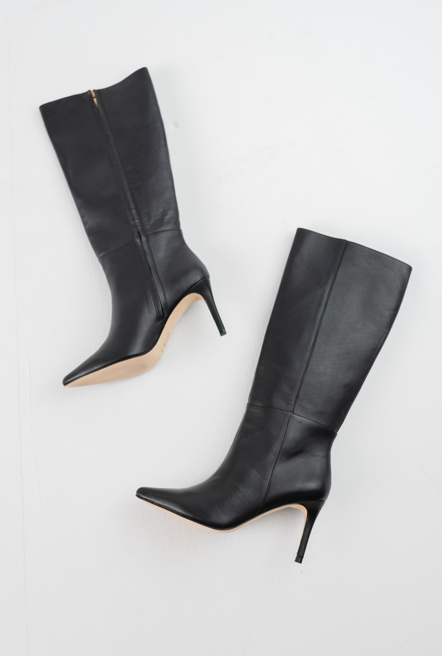 Paloma Tall Boot - Black by Alma Caso