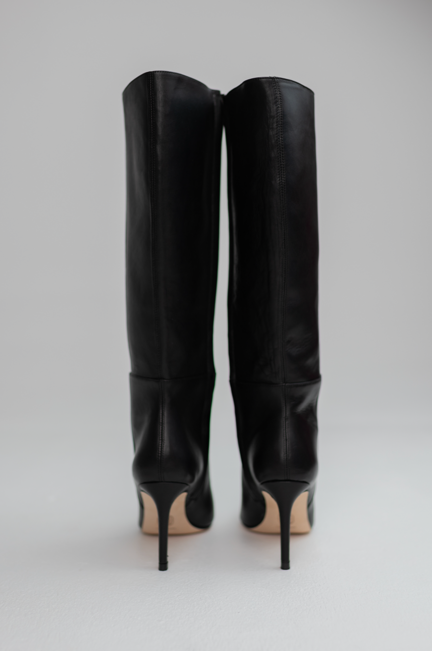 Paloma Tall Boot Black by Alma Caso