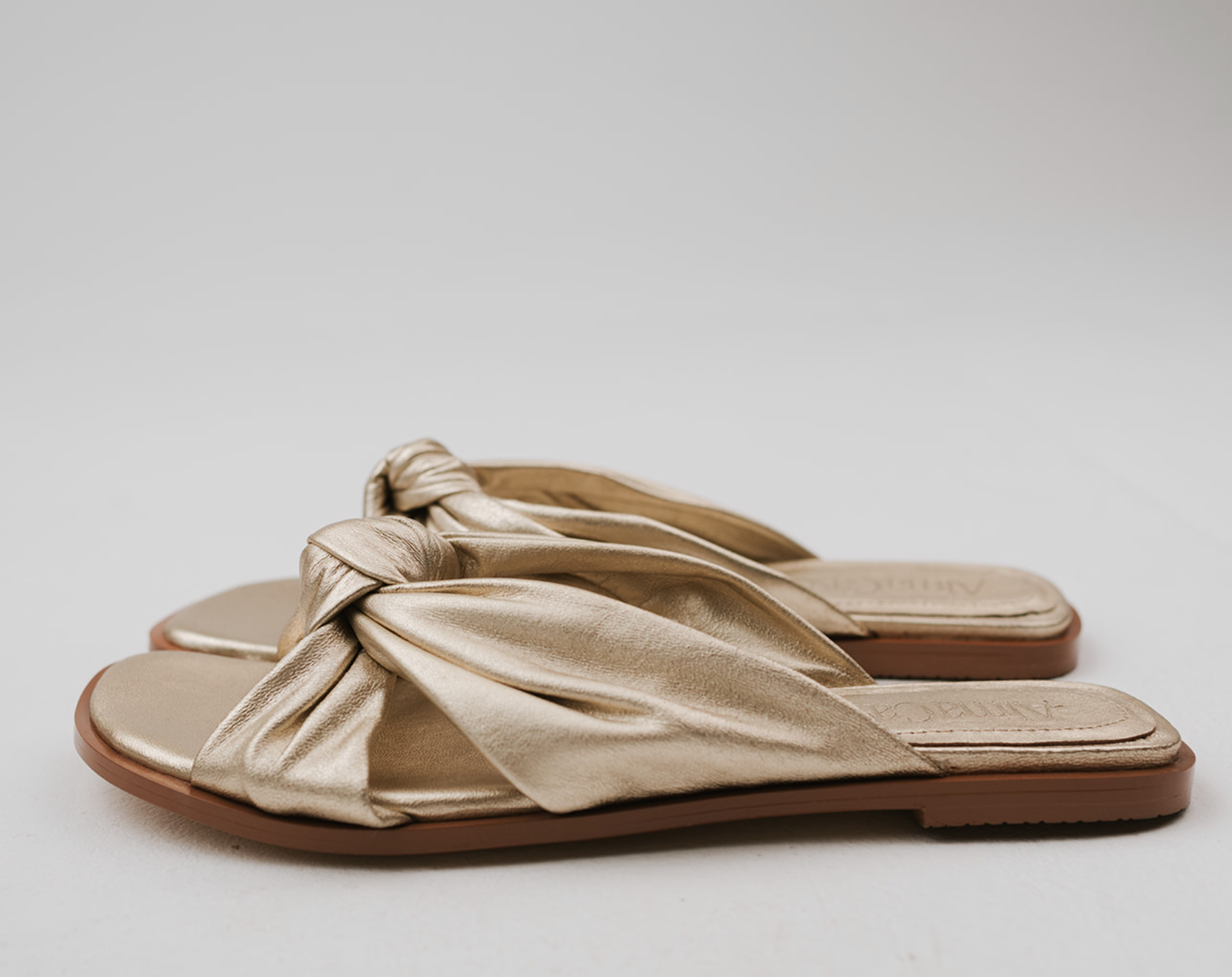 Elena Sandals - Ash Gold by Alma Caso