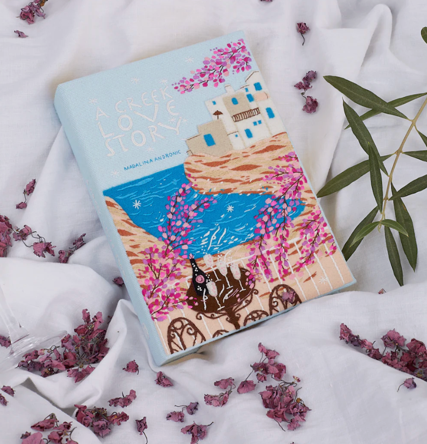 A Greek Love Story Book Clutch by Olympia Le Tan