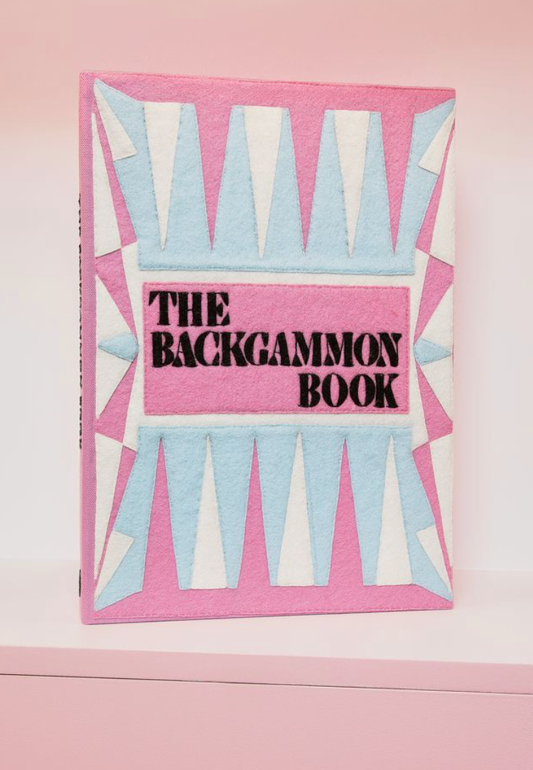 Pink Backgammon Giant Board Game Book Clutch by Olympia Le Tan