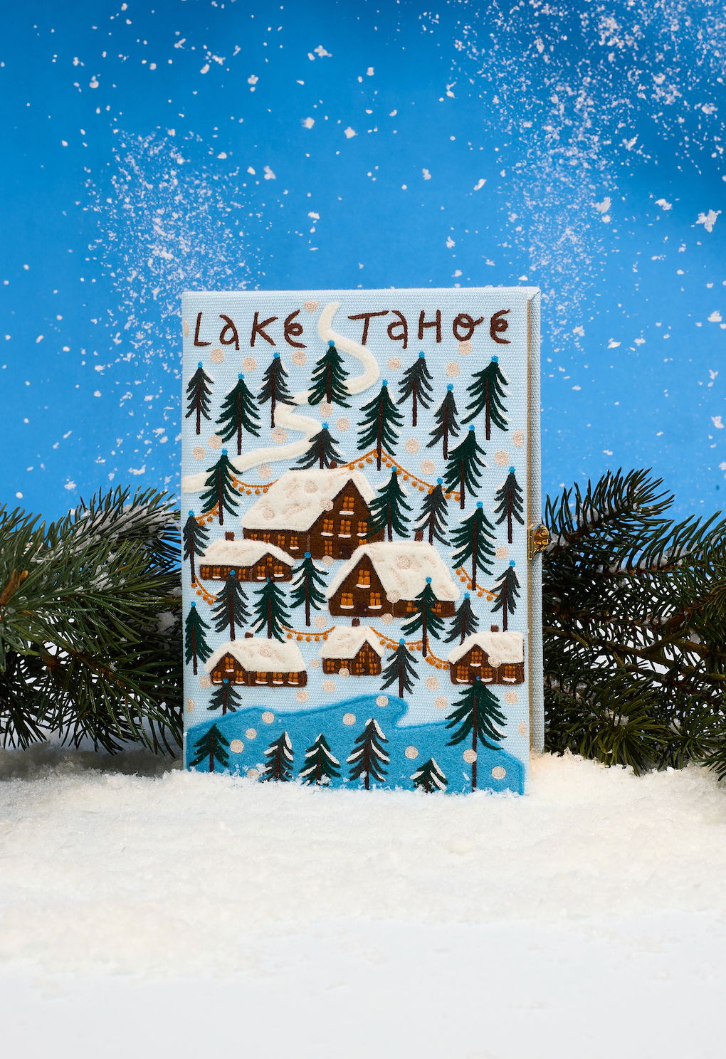Lake Tahoe Book Clutch by Olympia Le Tan