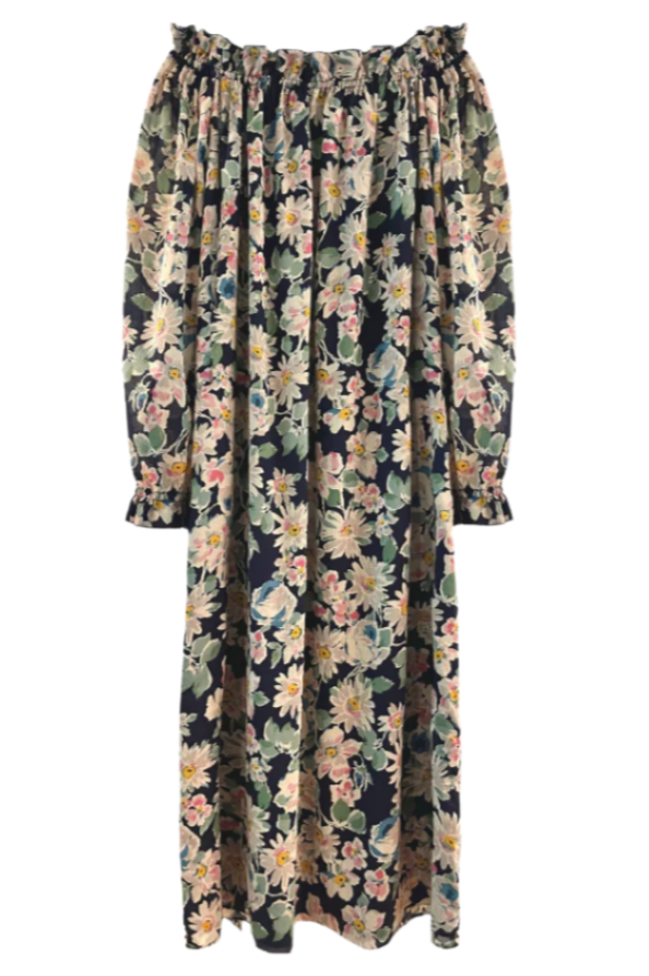 Women's Grace Dress in Navy Floral by Casey Marks