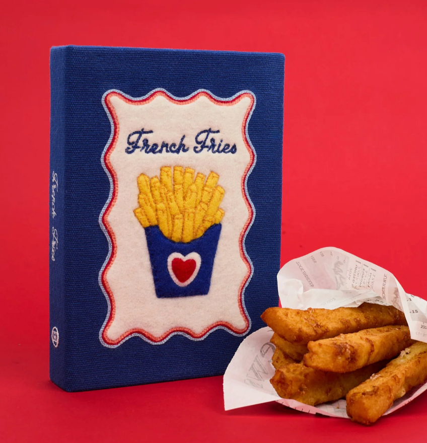 French Fries Book Clutch by Olympia Le Tan