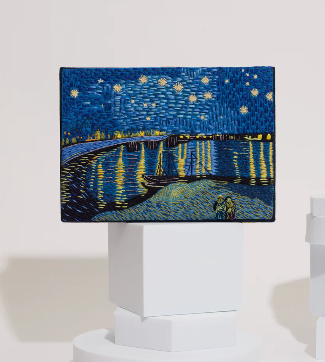 Starry Night Over The Rhone Book Clutch by Olympia Le Tan