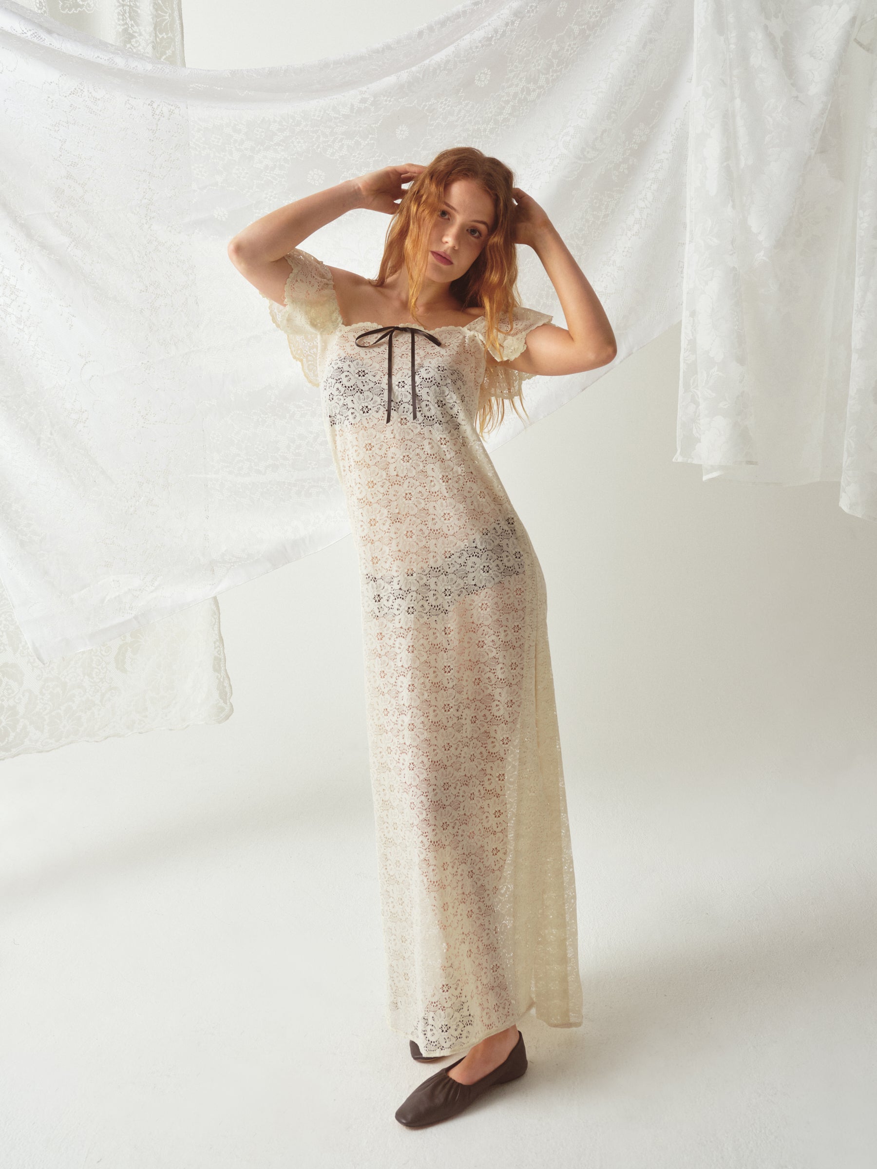 Liv Vintage Lace Slip Dress by Madeline Marie