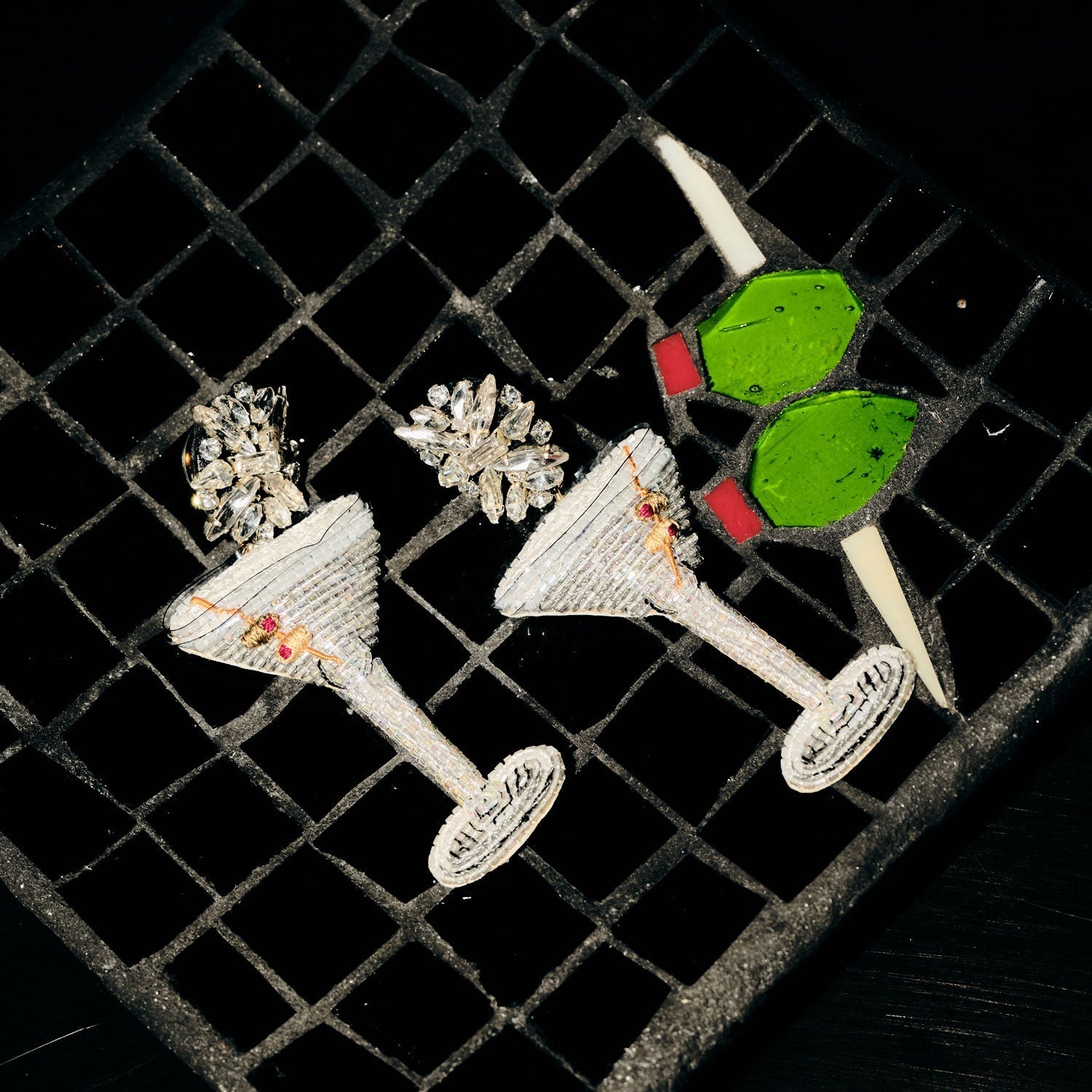 Bemelmans Martini Earrings by Mignonne Gavigan